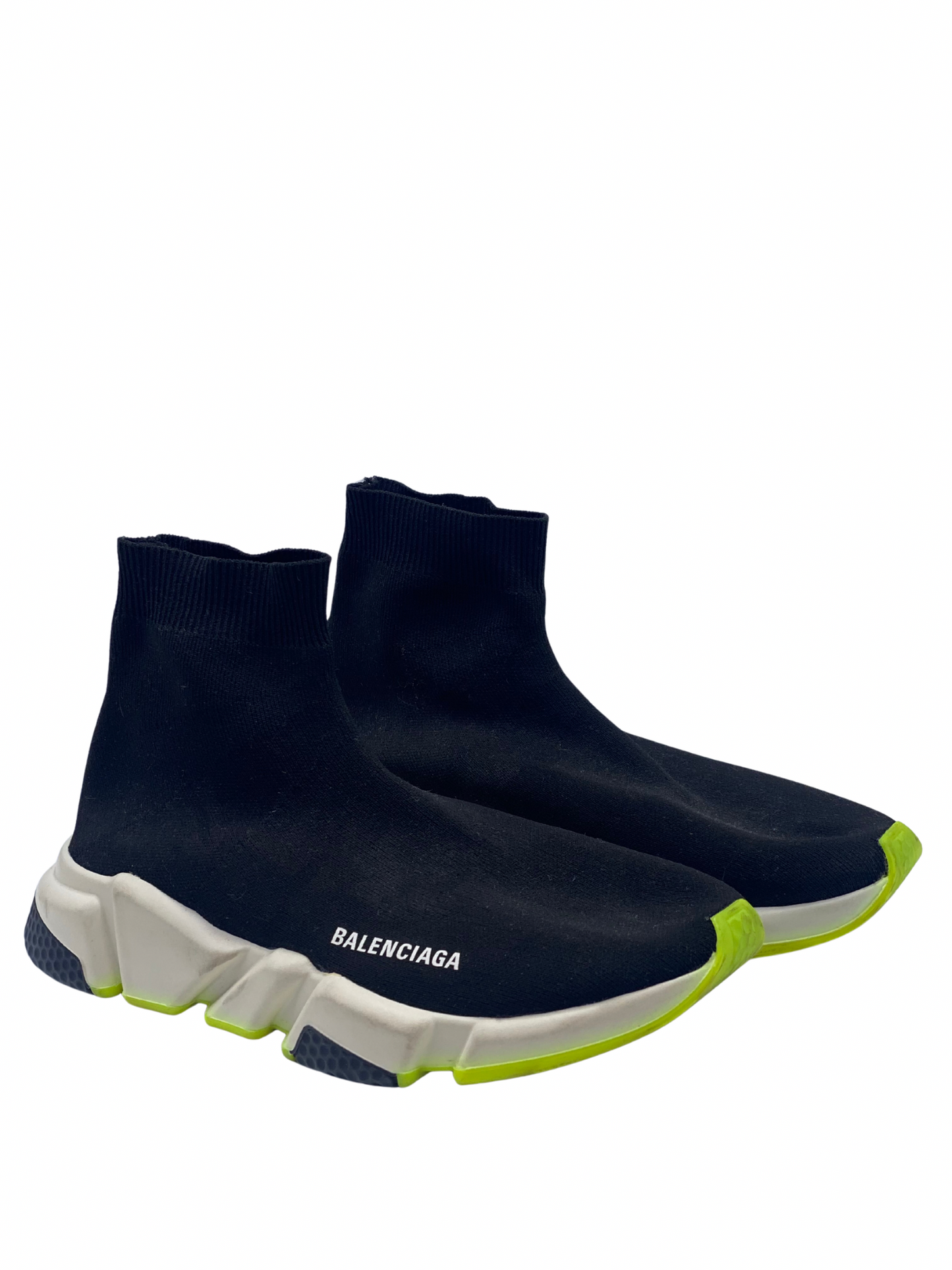 Zapatos Balenciaga Speed Trainer Negro y Amarillo (7 MASC)