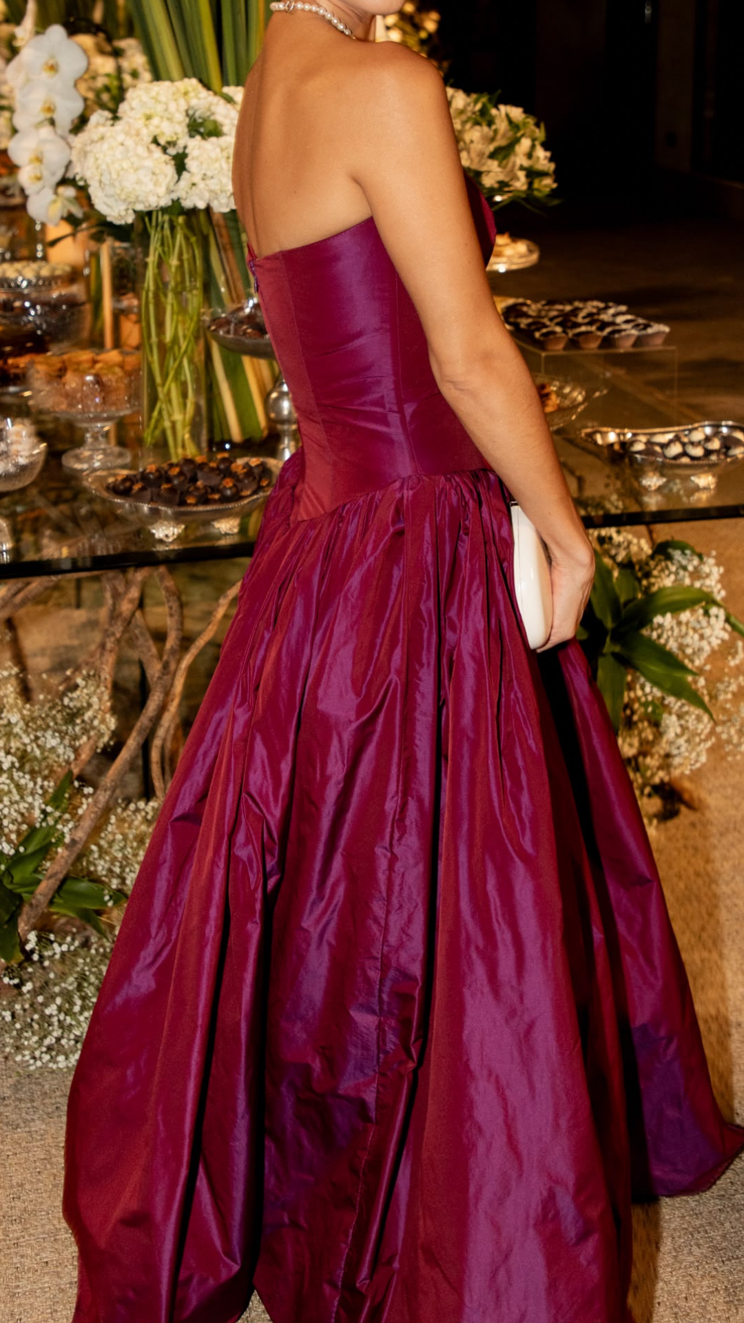 Vestido Bordó Anónimo (S)