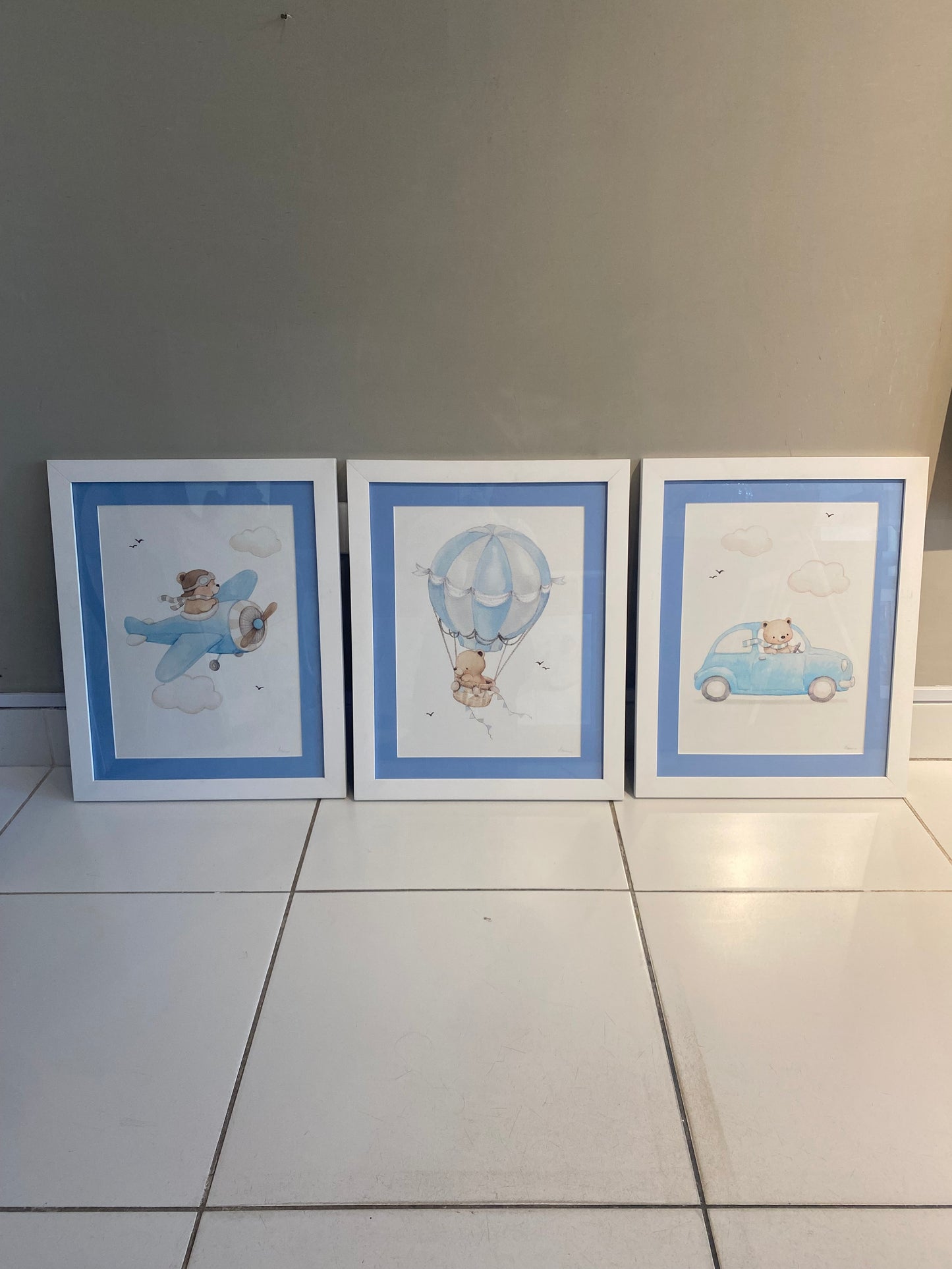 Set de 3 Cuadritos de Bebe 40 x 50 cm