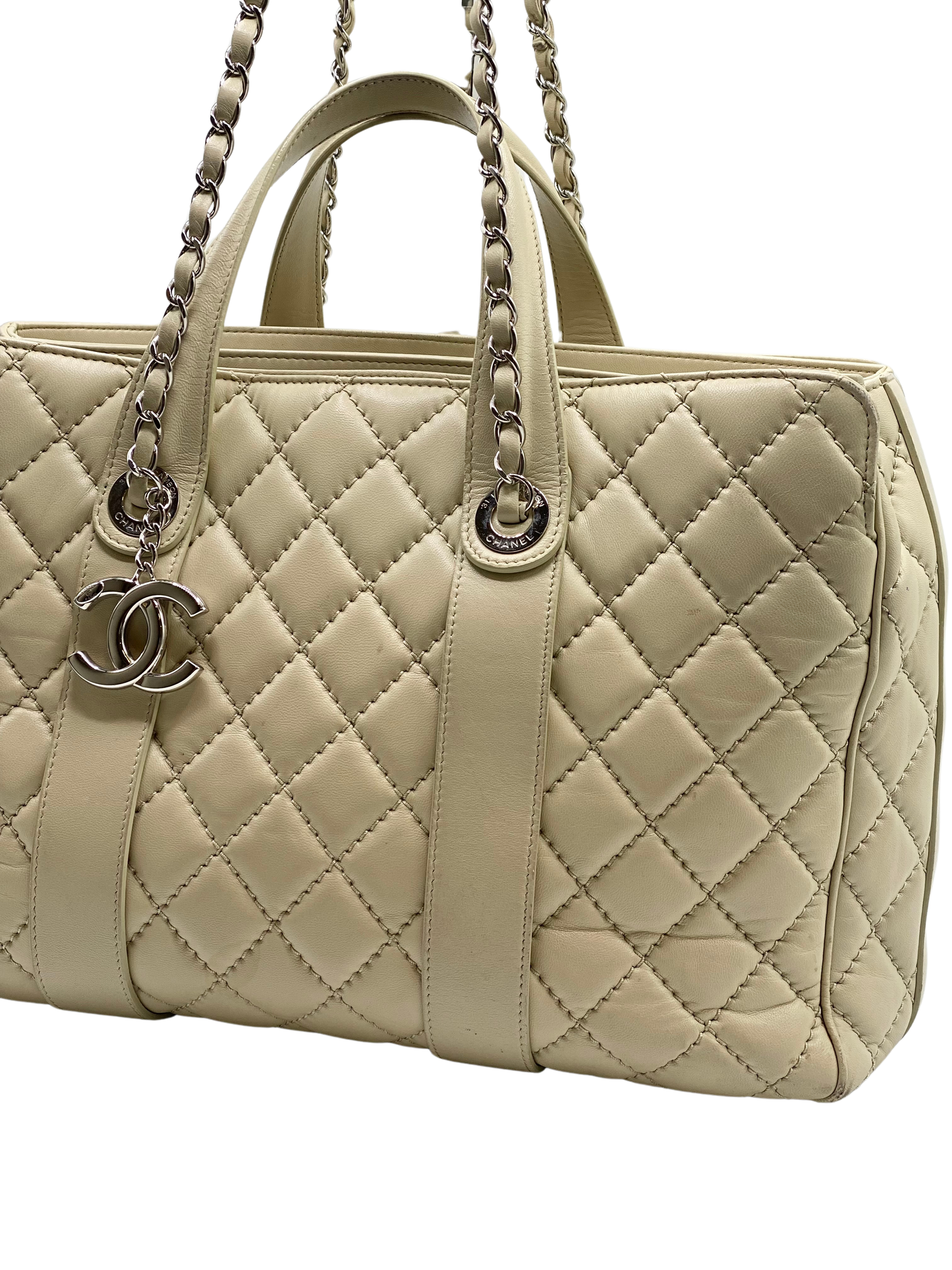 Cartera Chanel Easy Shopping Lambskin Leather