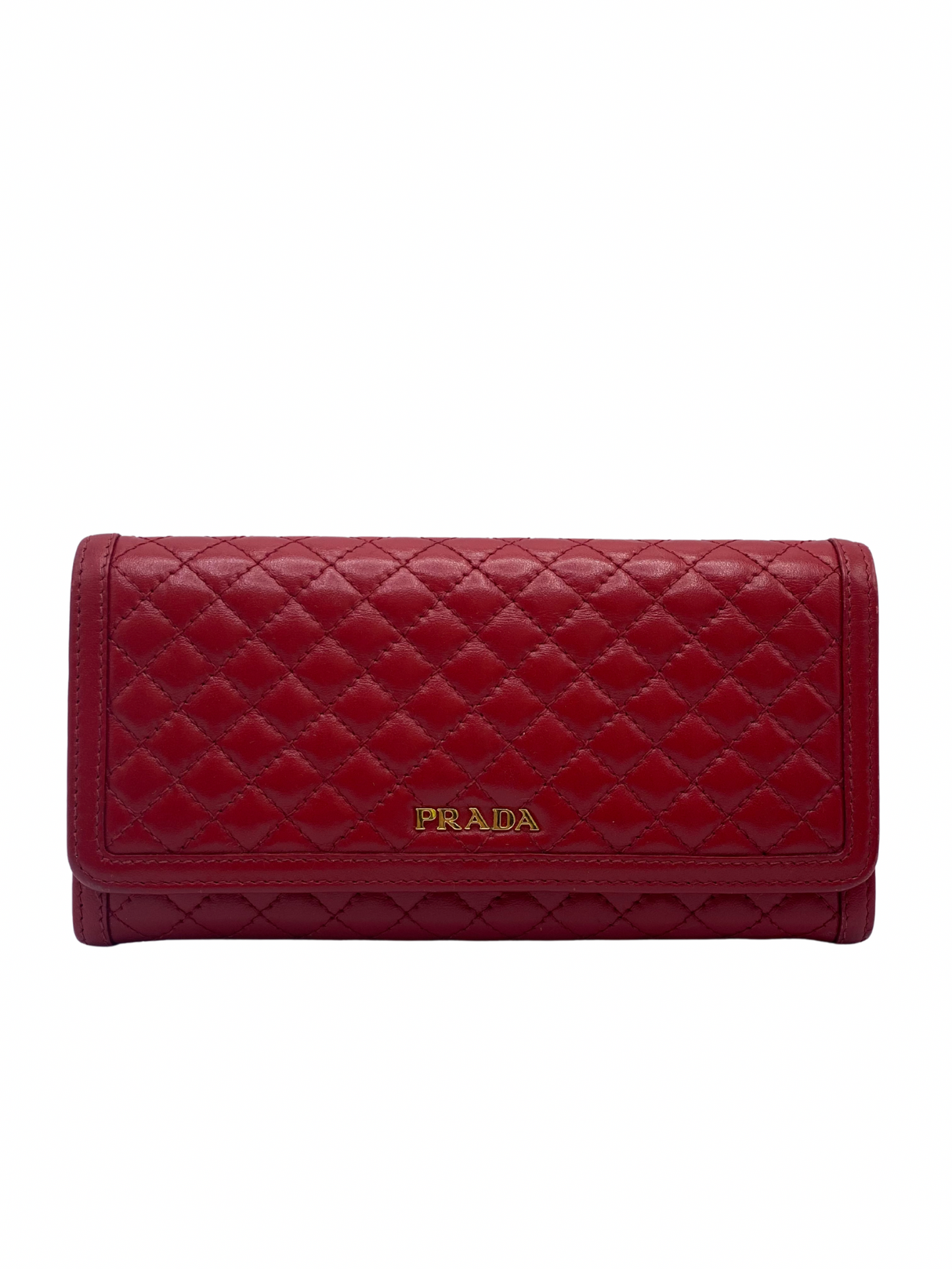 Billetera Prada Acolchada Roja