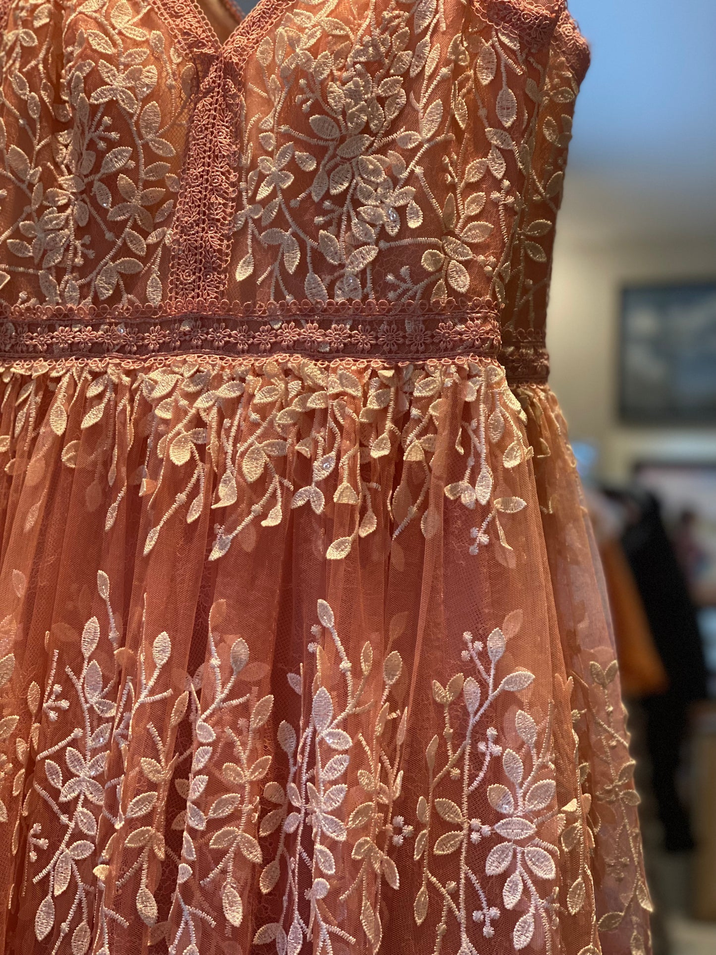 Vestido Rosa Clará Nuevo (Talle S)