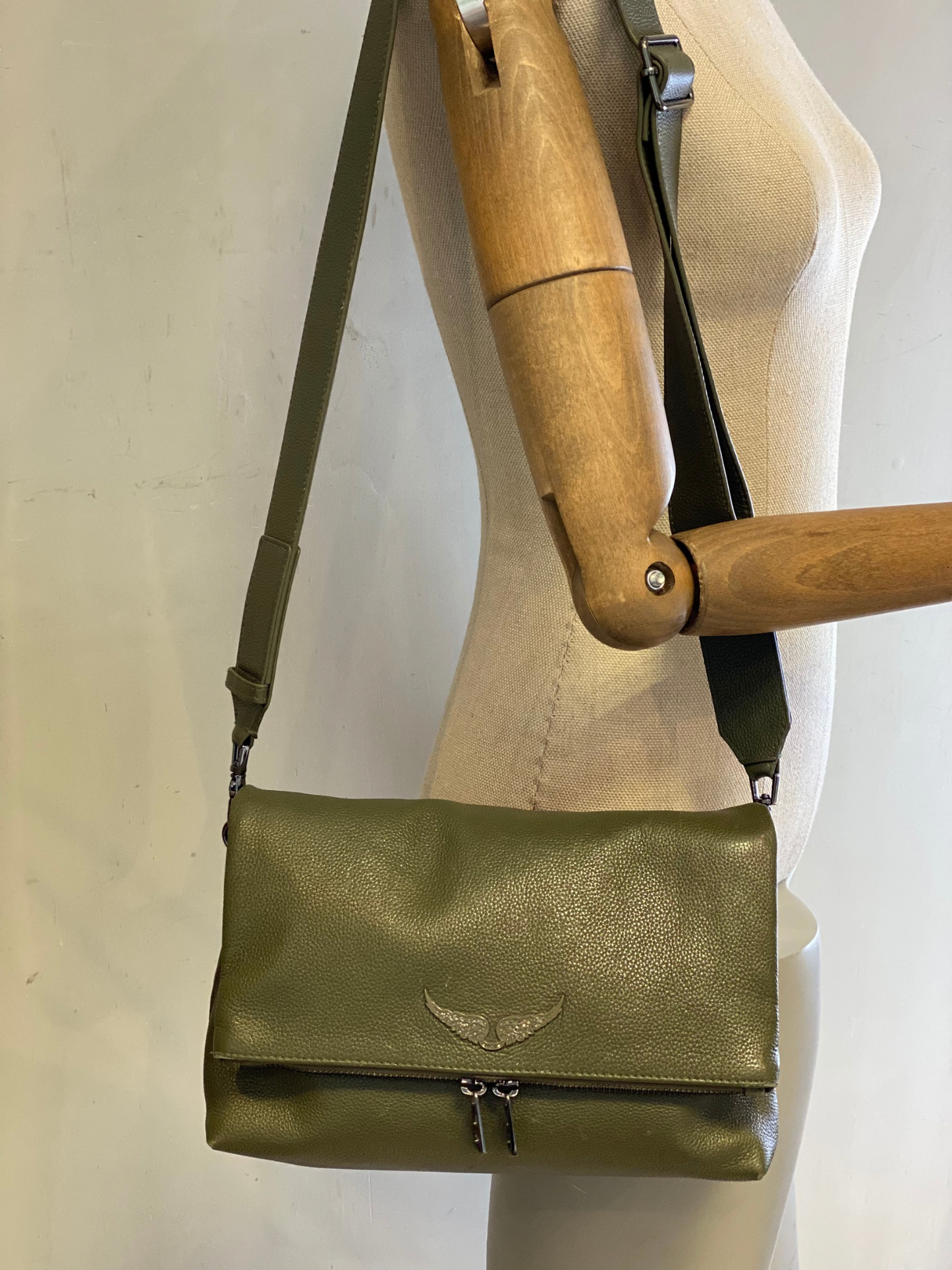 Bandolera Zadig & Voltaire Rocky Bag Verde