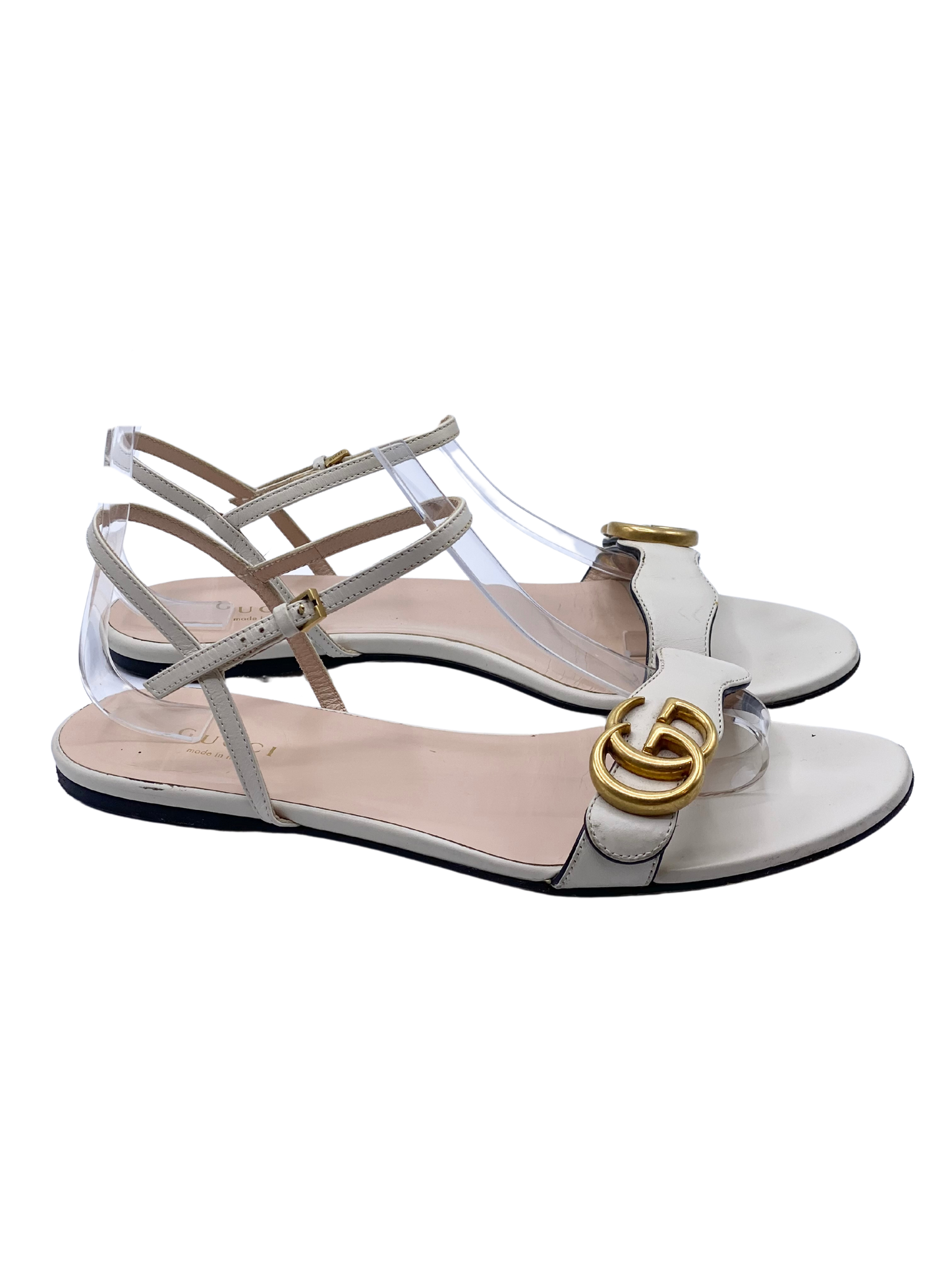 Sandalia Gucci Marmont GG Flat (38)