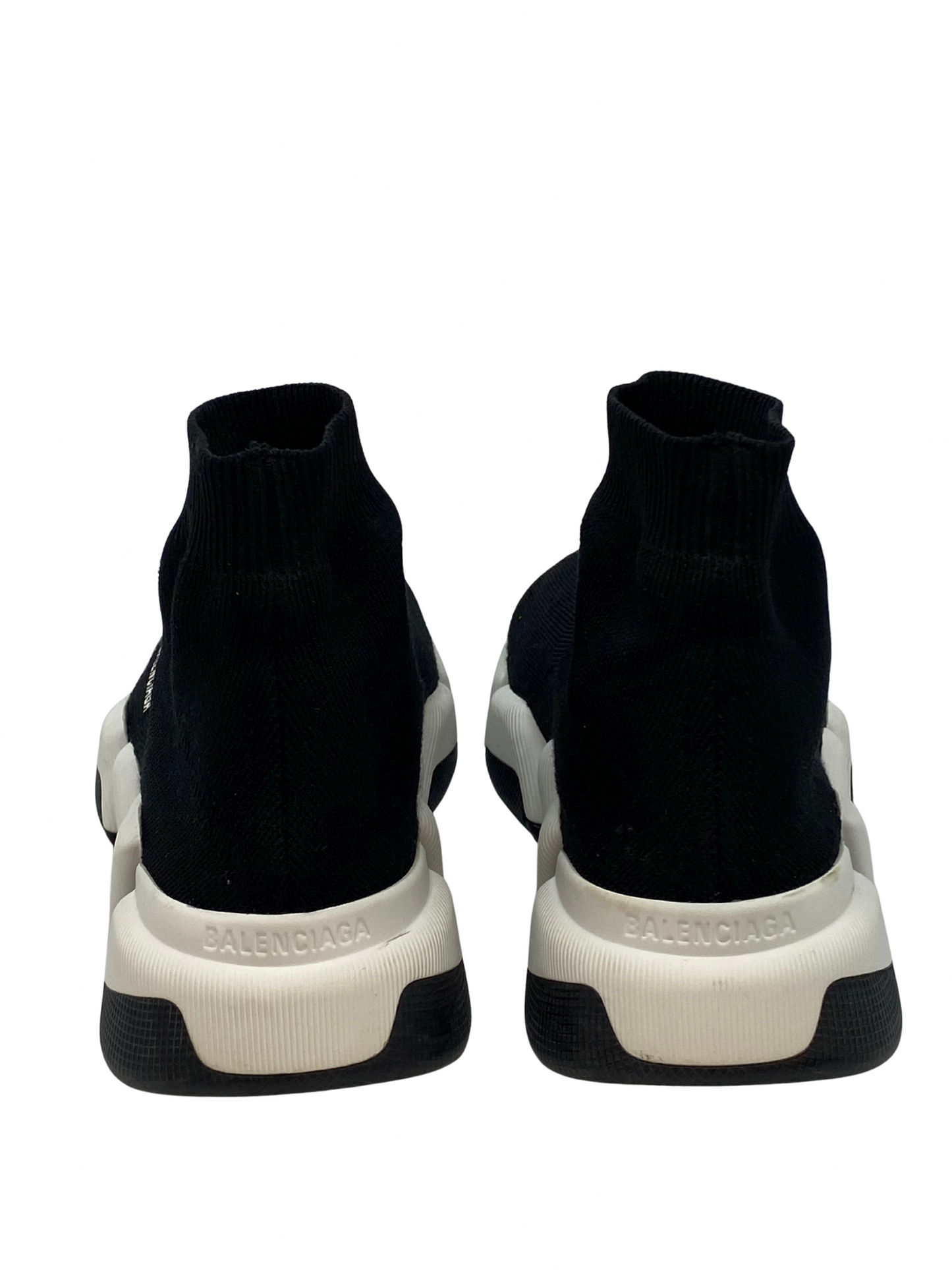Zapatos Balenciaga Black Knit Speed Trainers (37)