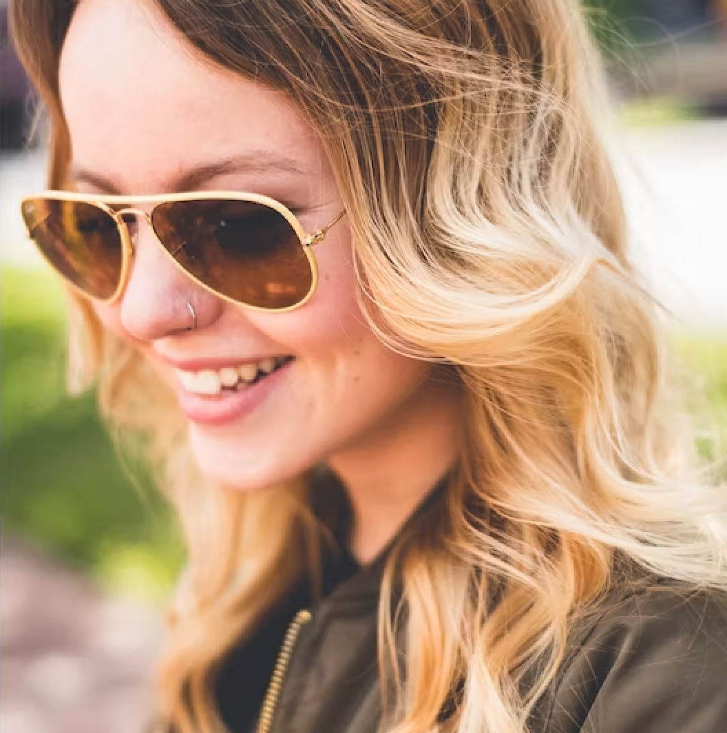 Lente de Sol Ray-Ban aviador amarillo