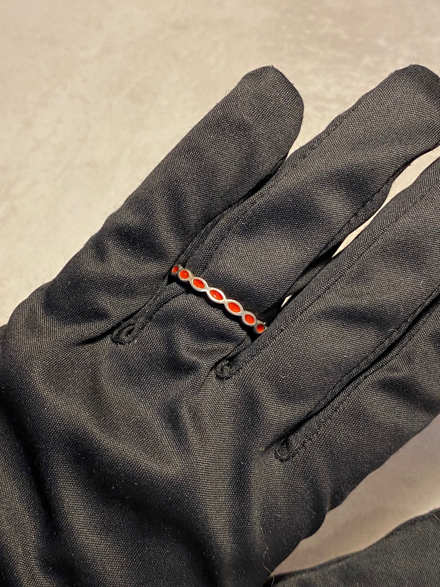 Anillo Pandora Red Enamel