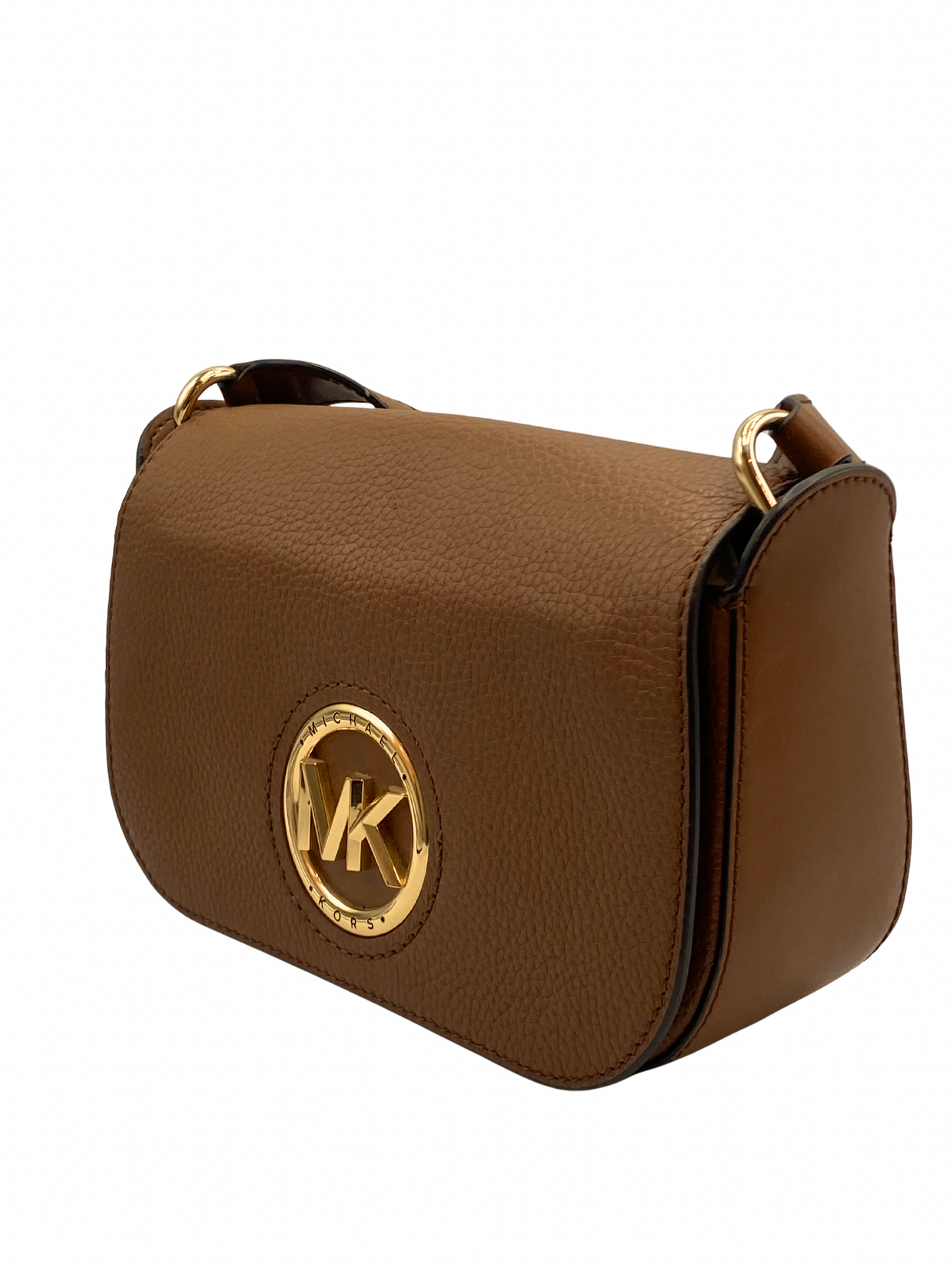 Cartera Marrón de Cuero Michael Kors Samira