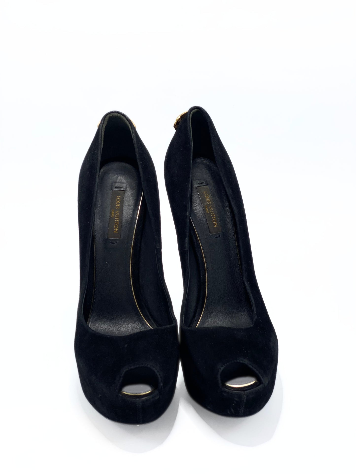 Heels Louis Vuitton Suede (37)