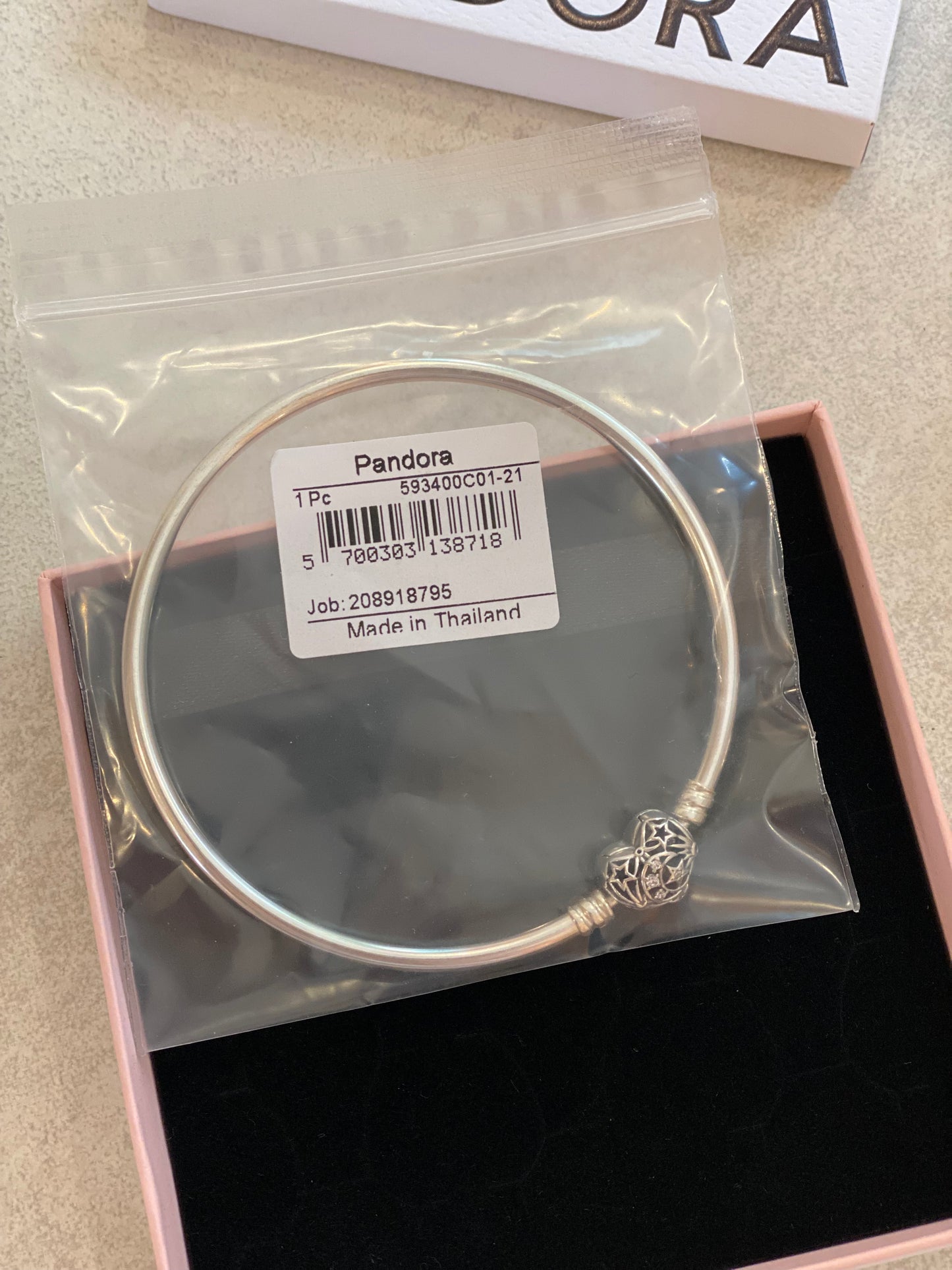 Pulsera Pandora Rigida Celestial Heart Nueva