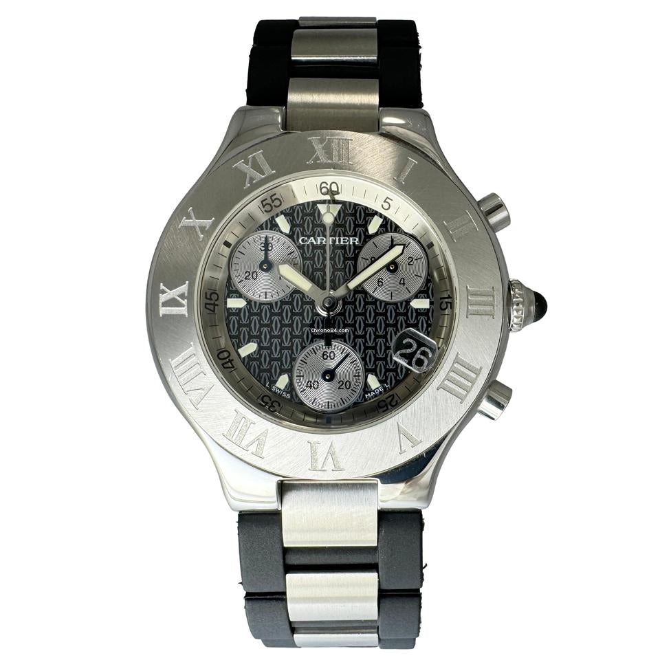 Reloj Cartier Chronoscaph Siglo XXI Dama – The New Black