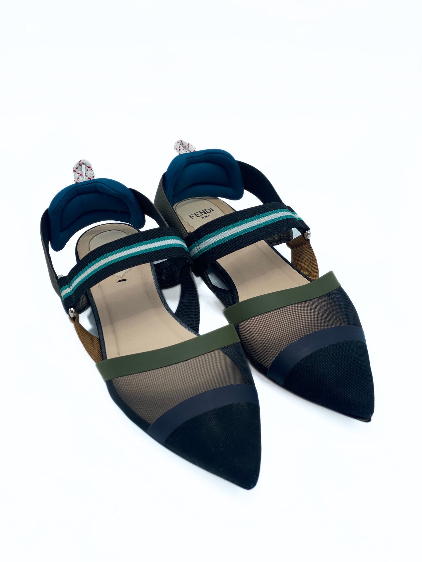 Sandalia Colibri Black Mesh Fendi (EU 39)