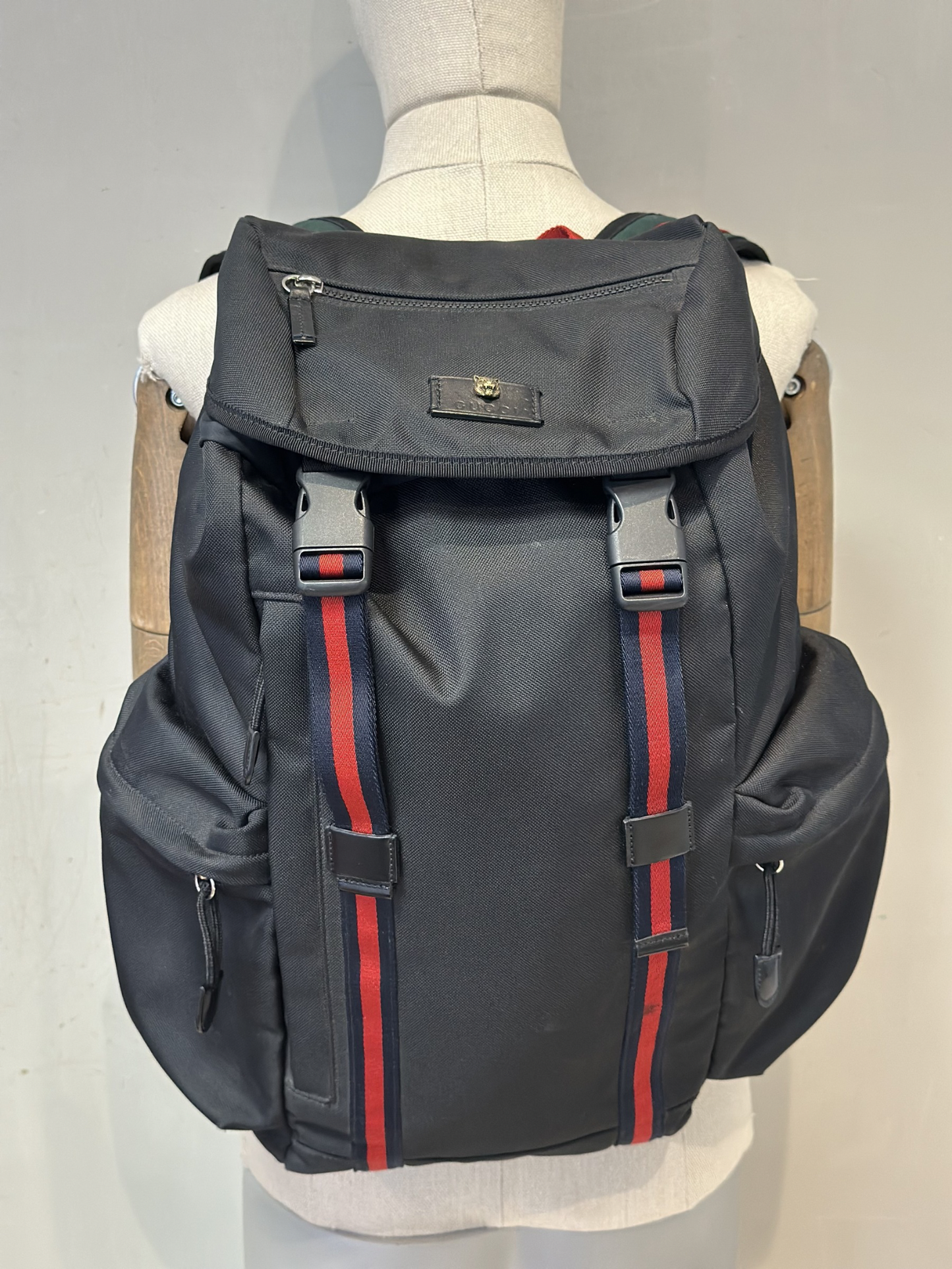 Mochila Gucci Techno Canvas Web