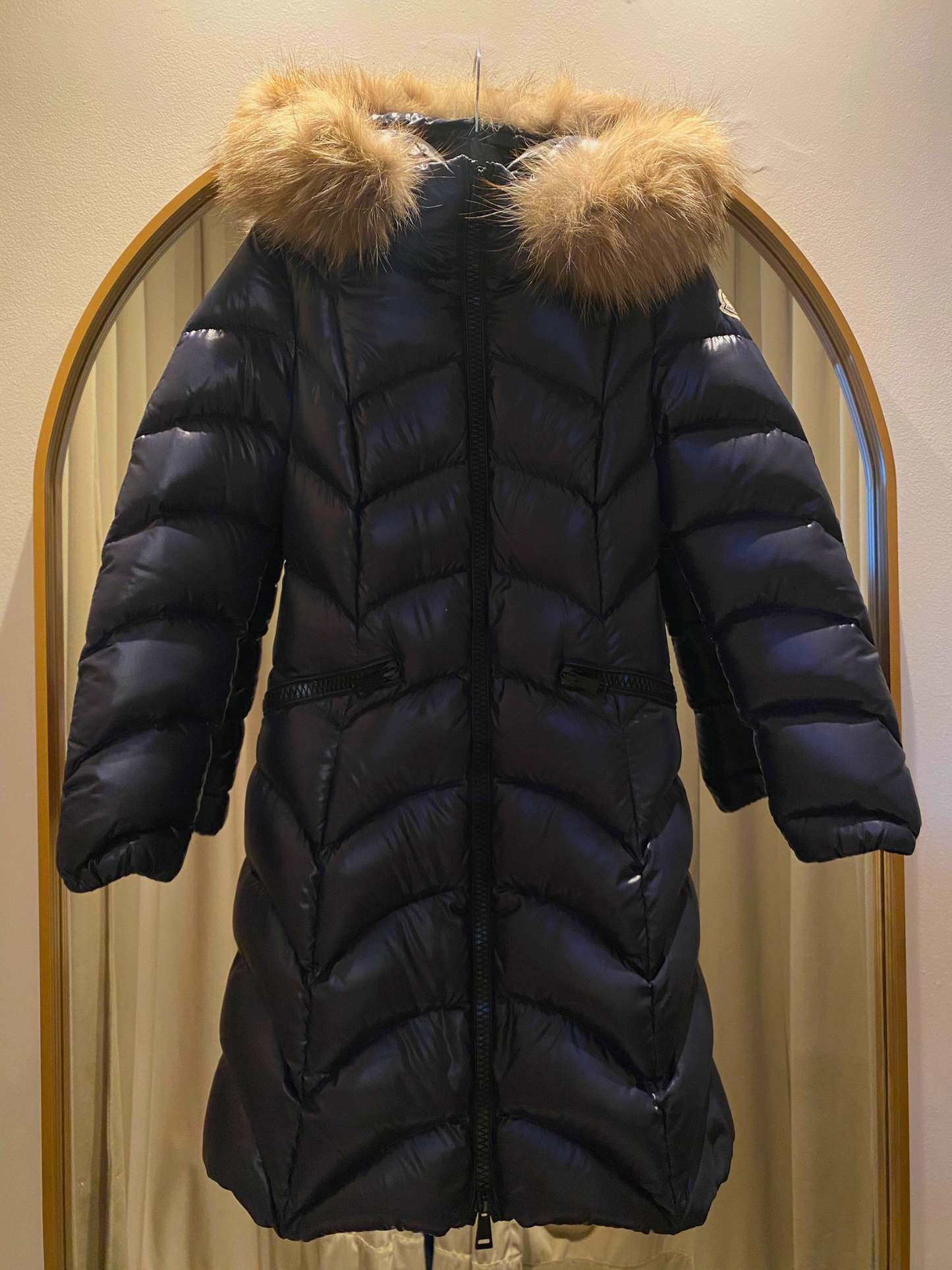 Campera Acolchada Azul Moncler (Talle XS)
