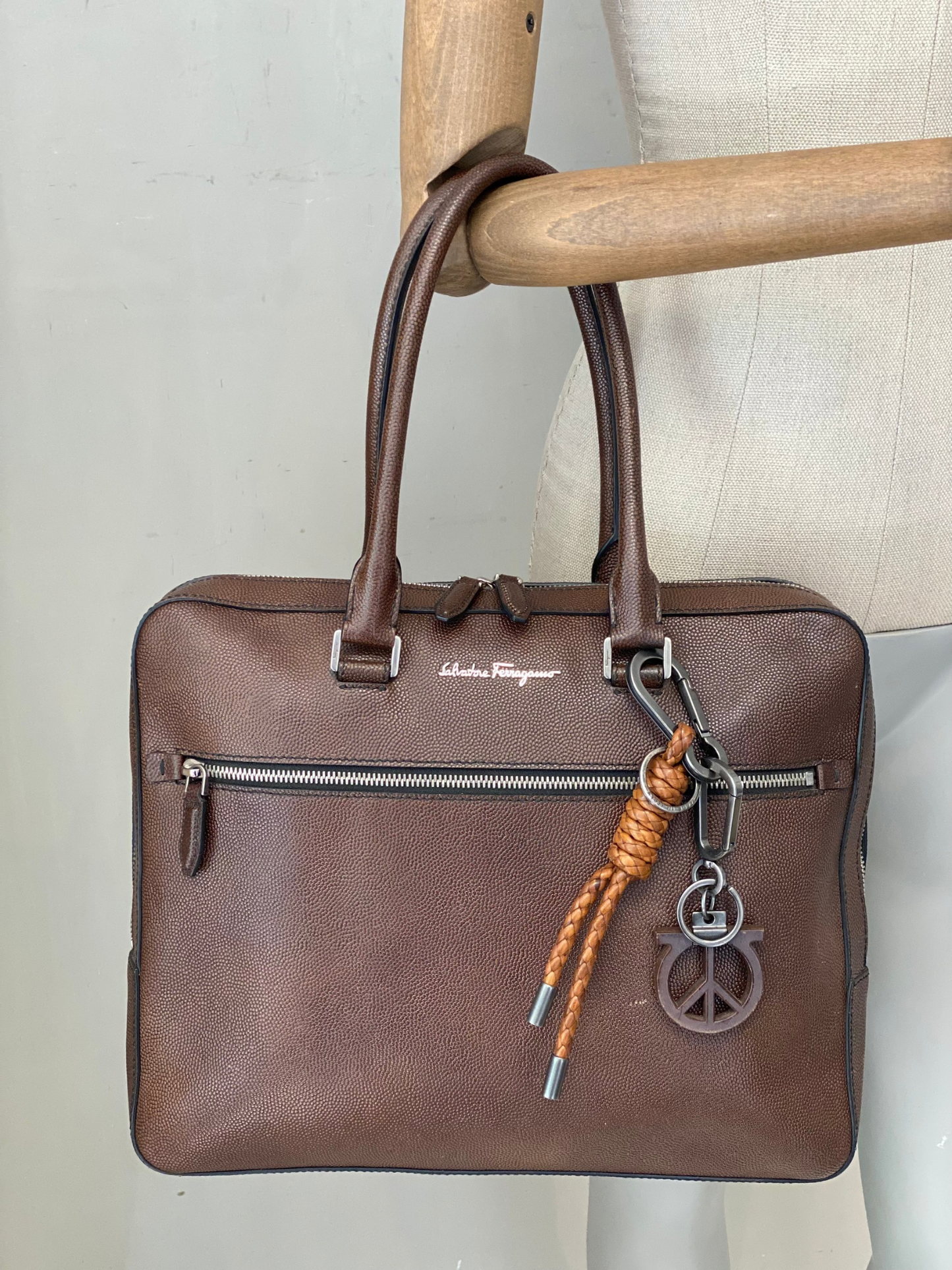Maletín de Cuero Salvatore Ferragamo
