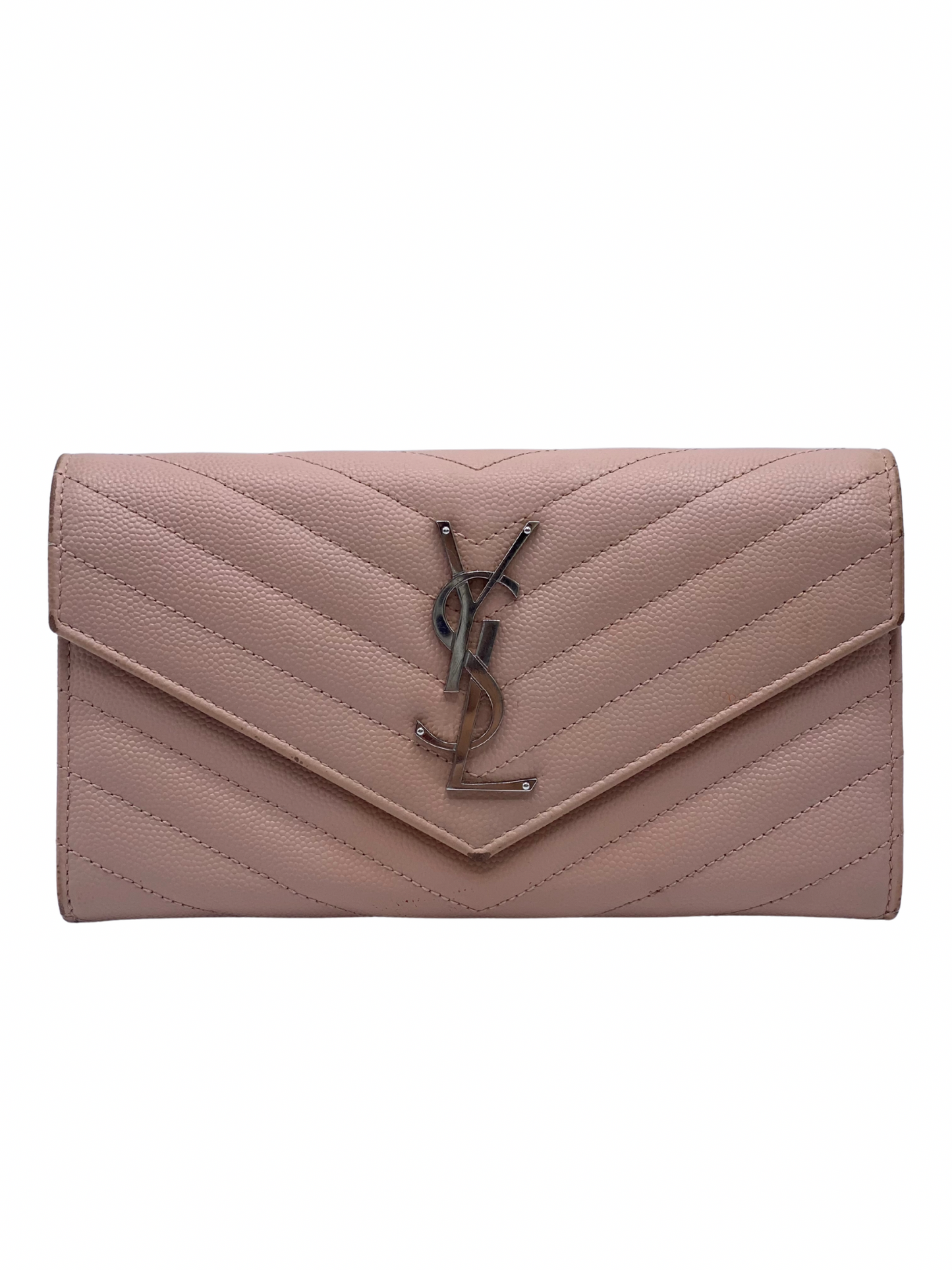 Billetera Rosada YSL Con Detalles