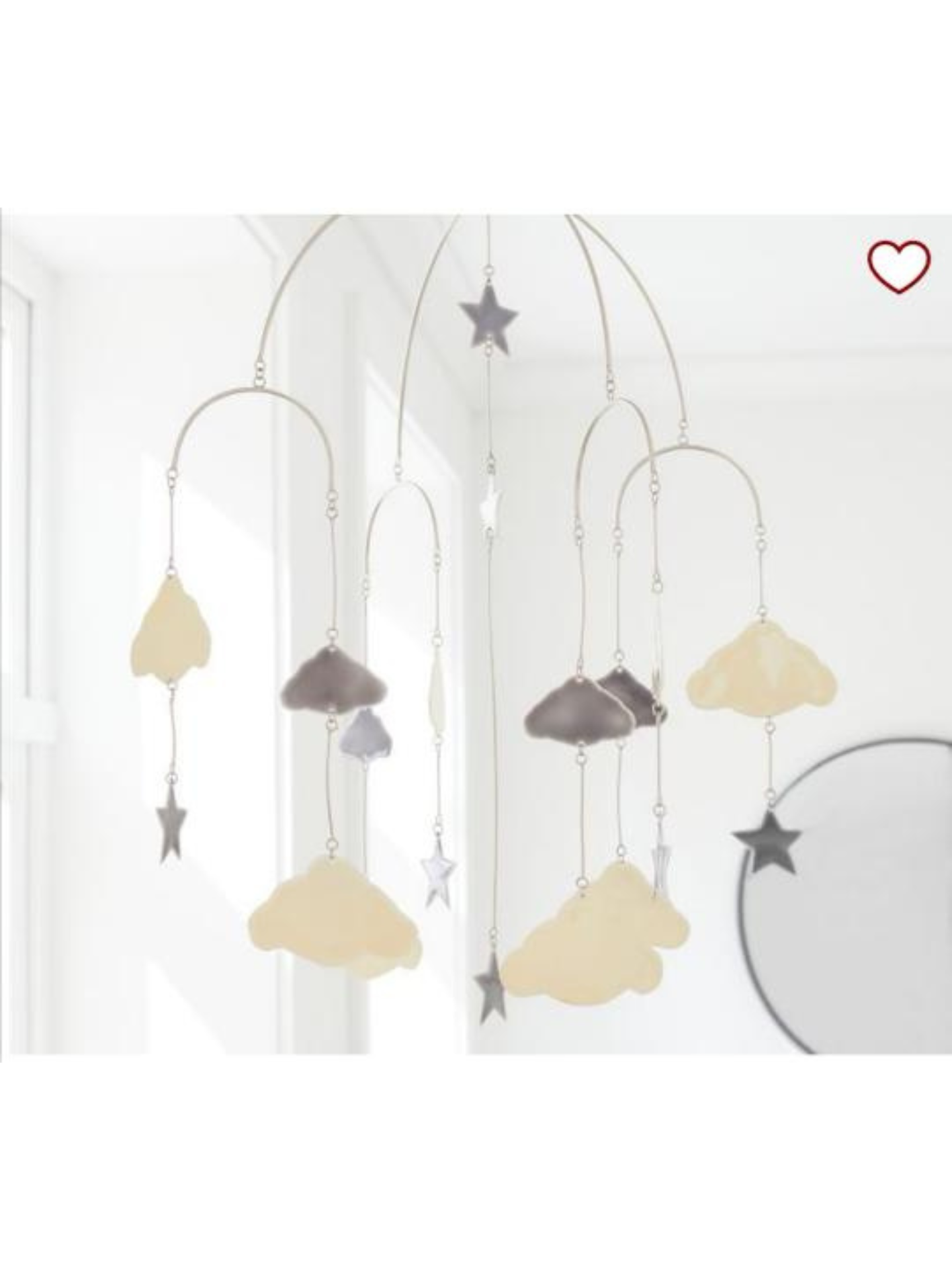 Movil de Bebe Stars & Clouds Pottery Barn