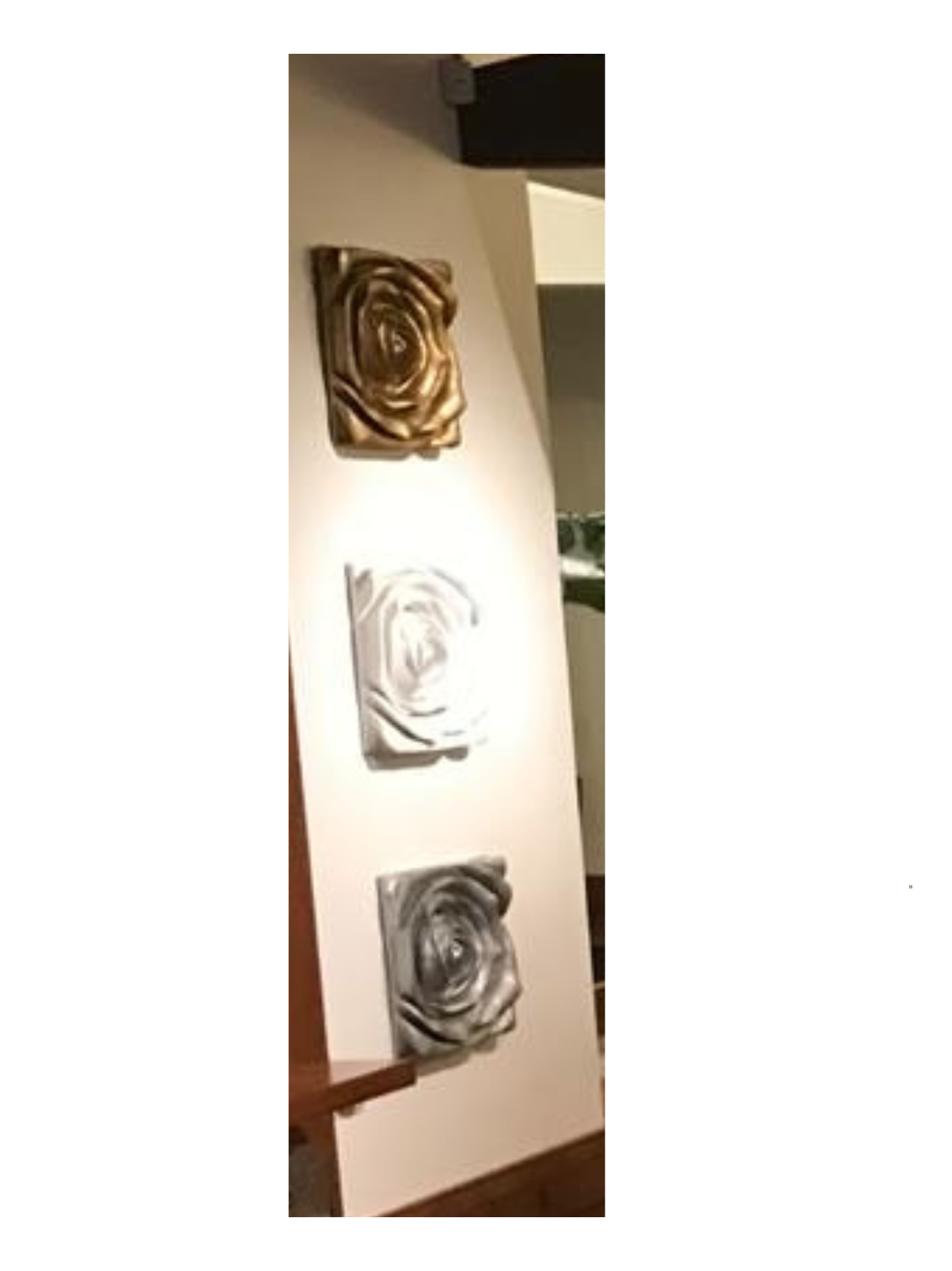 3 cuadros "Flores" Da Roberta 41 x 41 cm