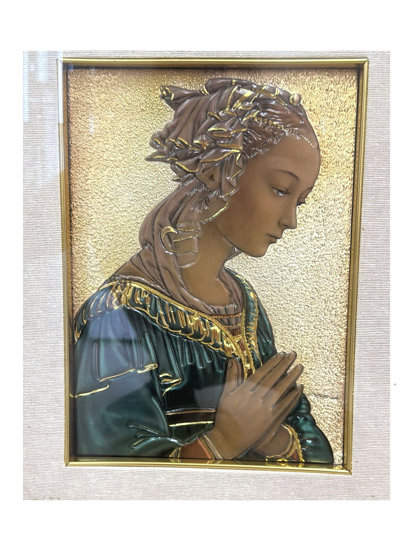 Cuadro de Virgen 18 x 25 cm