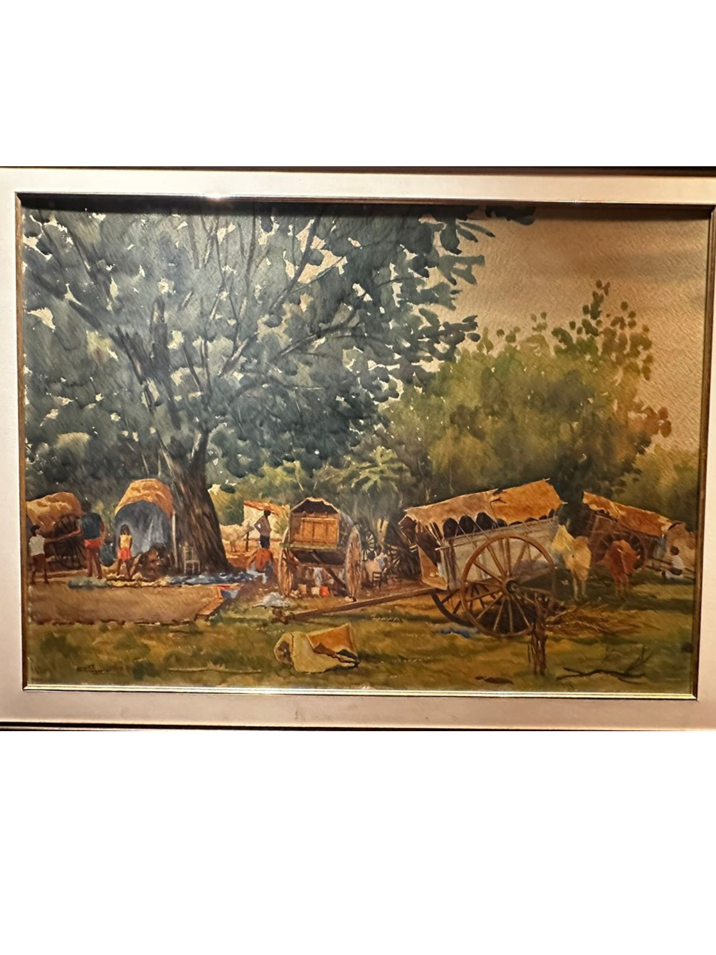 Cuadro "El Rancho" de Emili Aparici 1 m x 71 cm