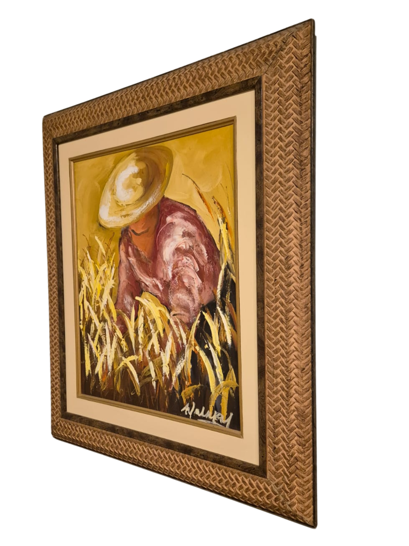 Cuadro "Cosechero" de Hilda Valenzano 40 x 50 cm