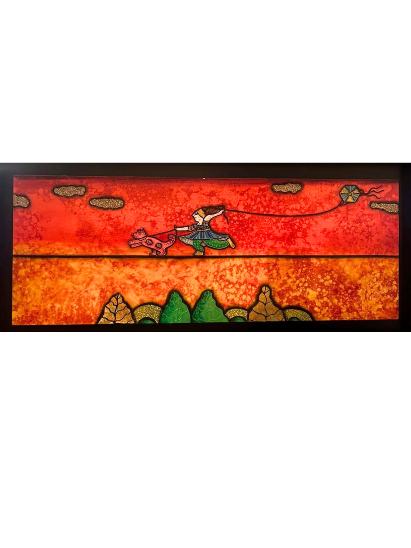 Cuadro "Equilibristas" de Migliorisi 30 x 80 cm