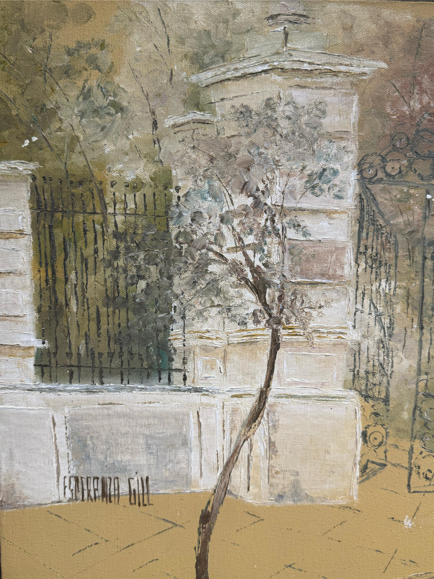 Cuadro "Casona Antigua" 40 x 50 cm. de Esperanza Gill