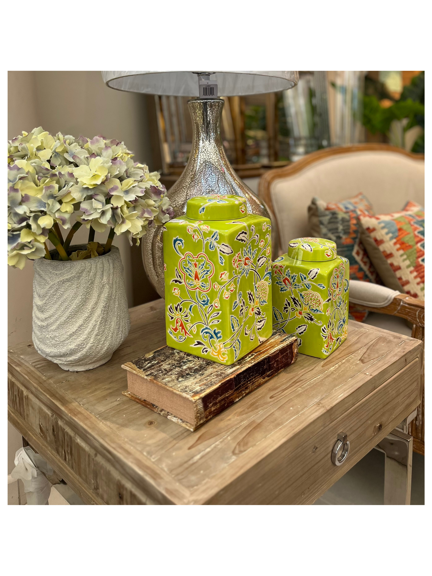 Set de Frascos Verdes