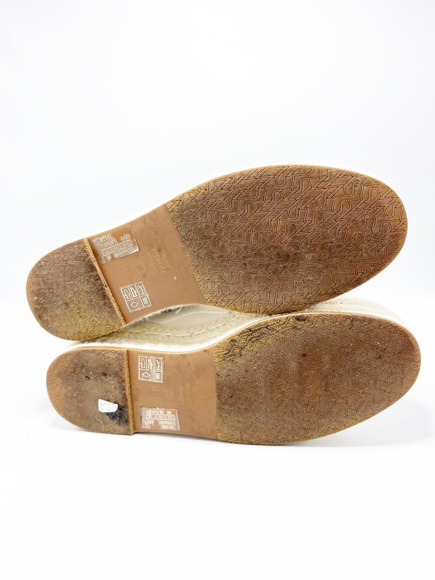 Champion Stuart Weitzman con suela de yute (talle 38)