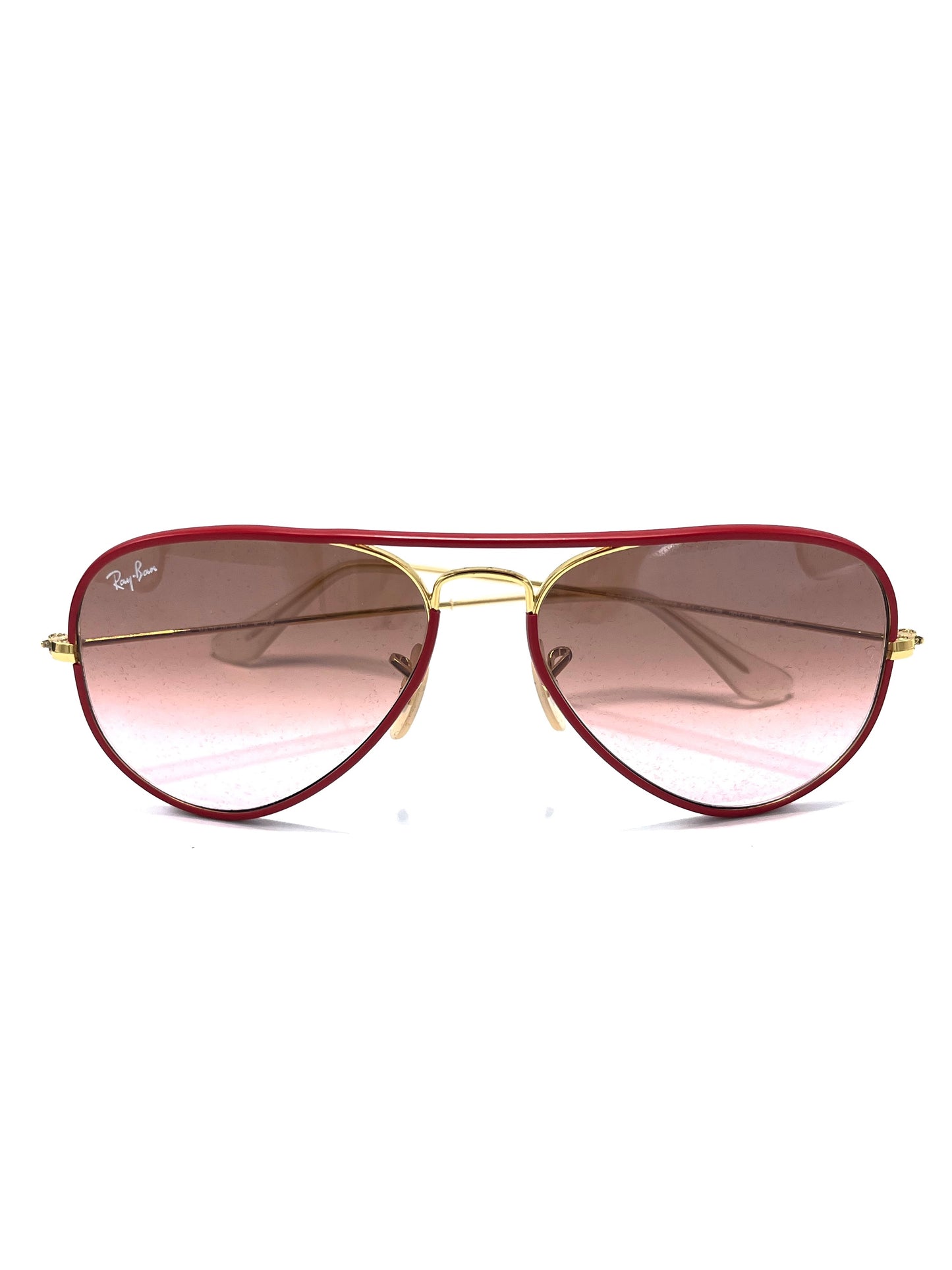 Lente de Sol Ray-Ban aviador rojo