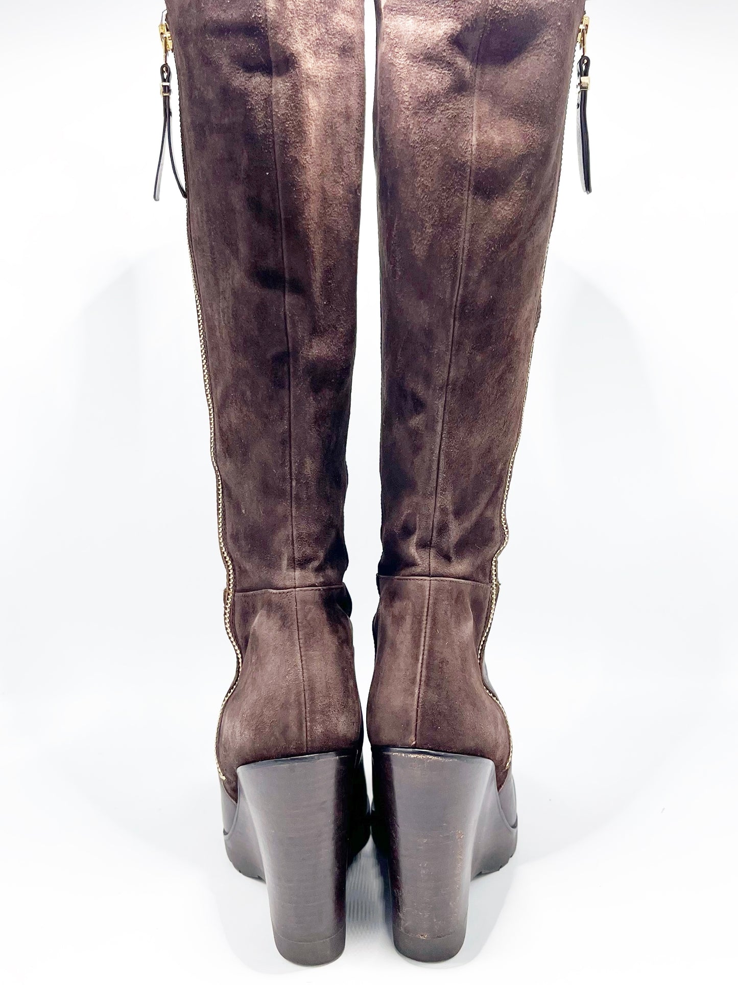 Bota Michael Kors cuero y gamuza (US 7)
