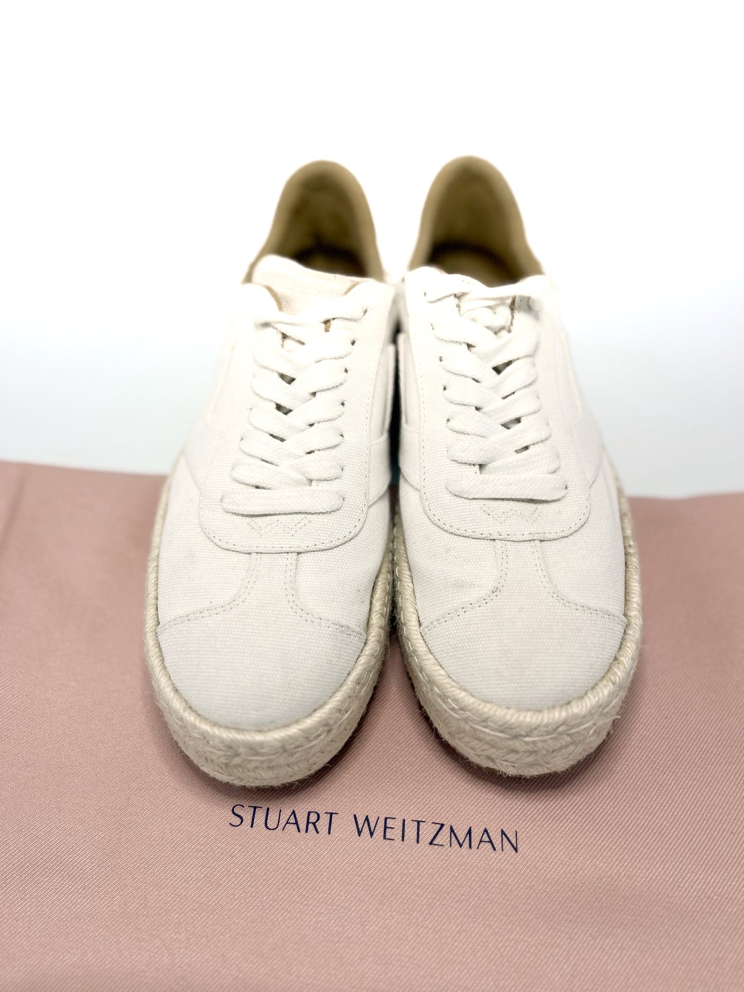 Champion Stuart Weitzman con suela de yute (talle 38)