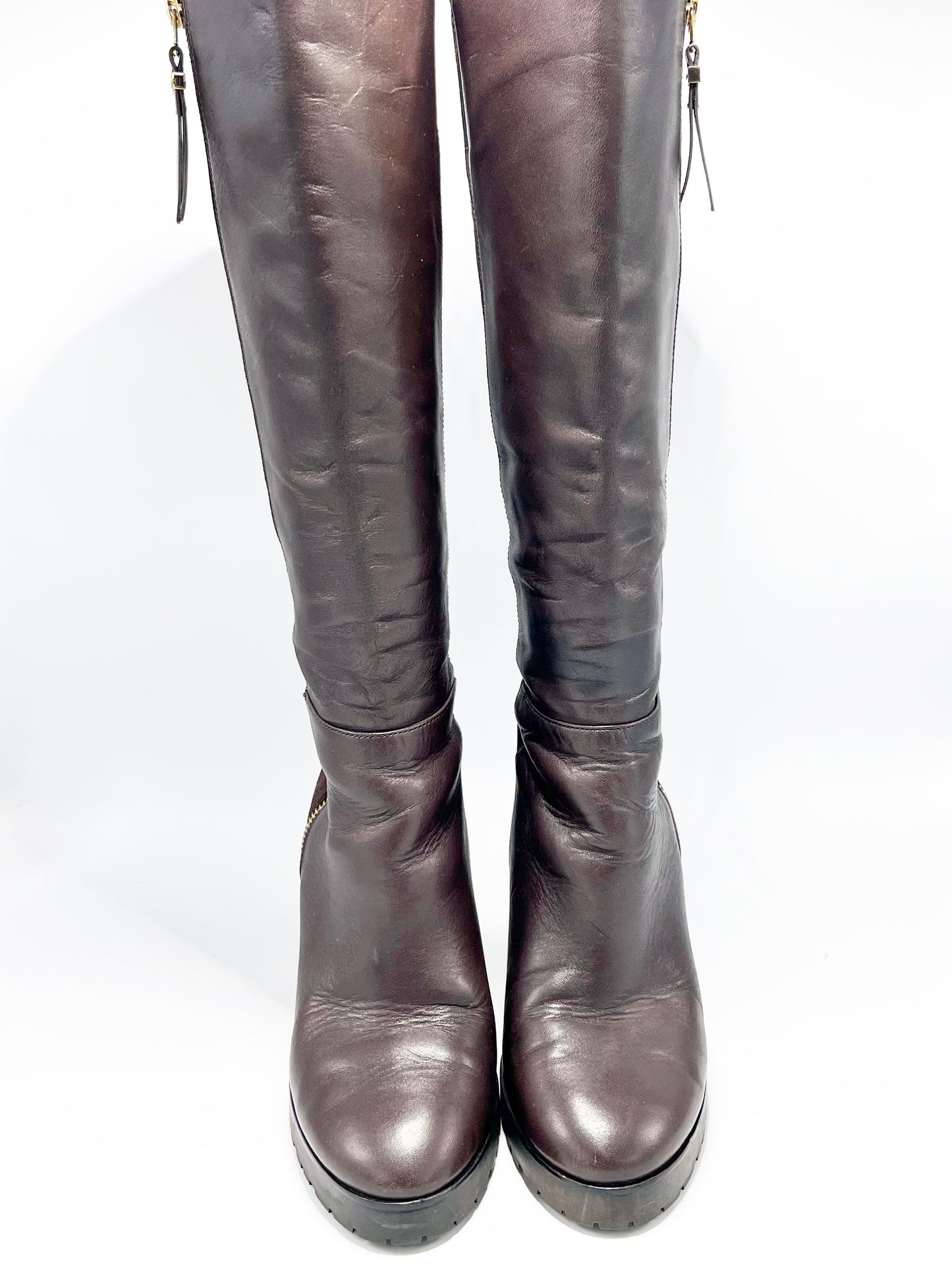 Bota Michael Kors cuero y gamuza (US 7)