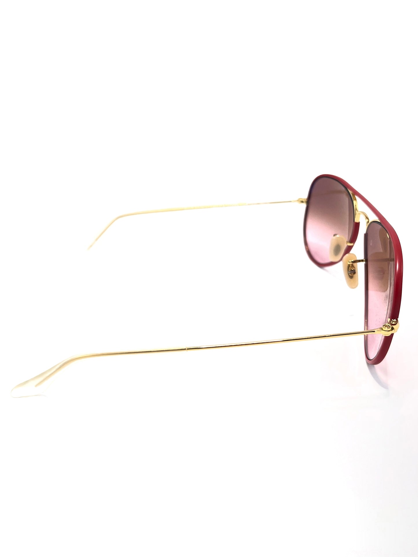 Lente de Sol Ray-Ban aviador rojo