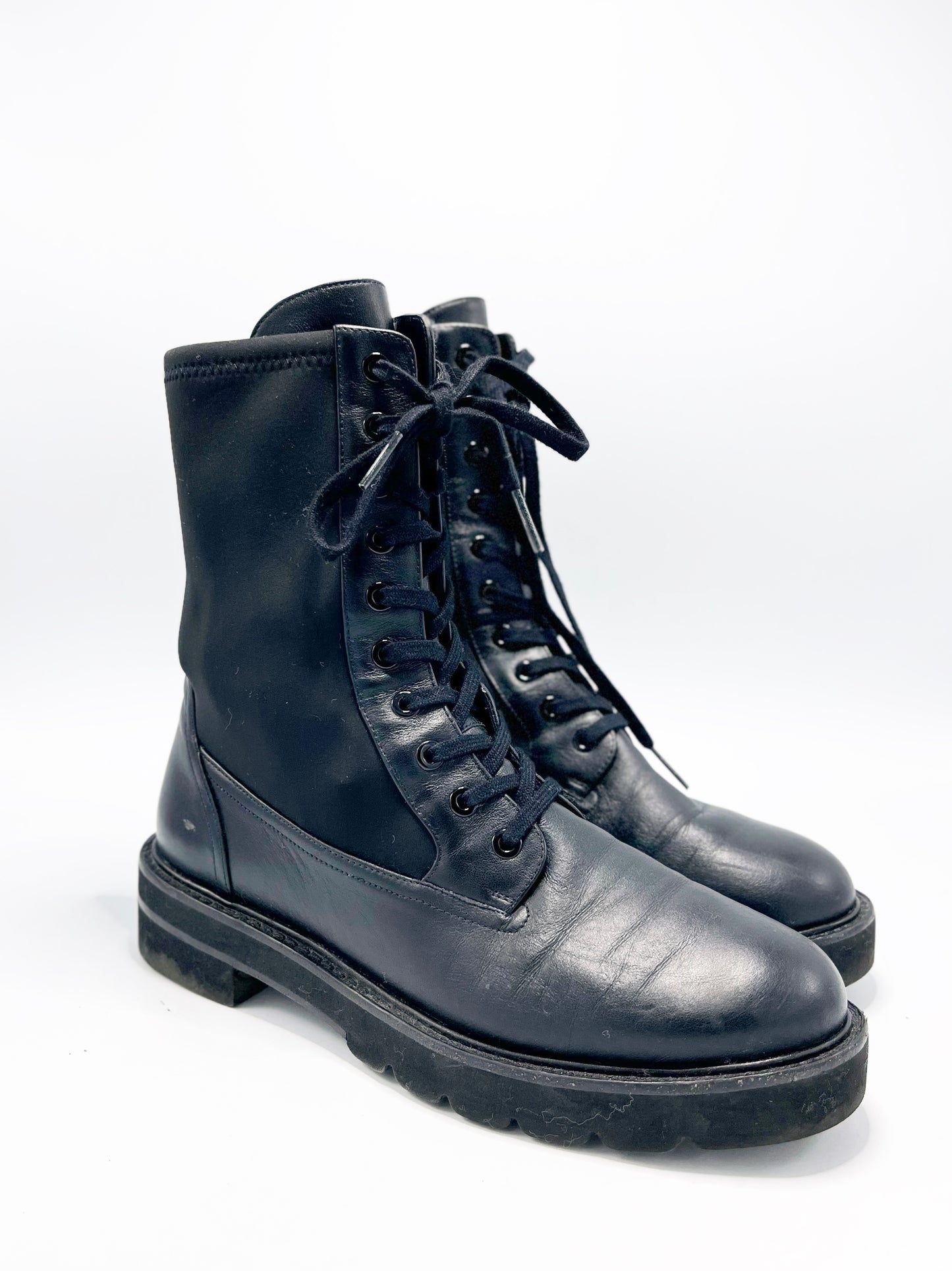 Botas Stuart Weitzman Ande Lift Combat Boots (7)
