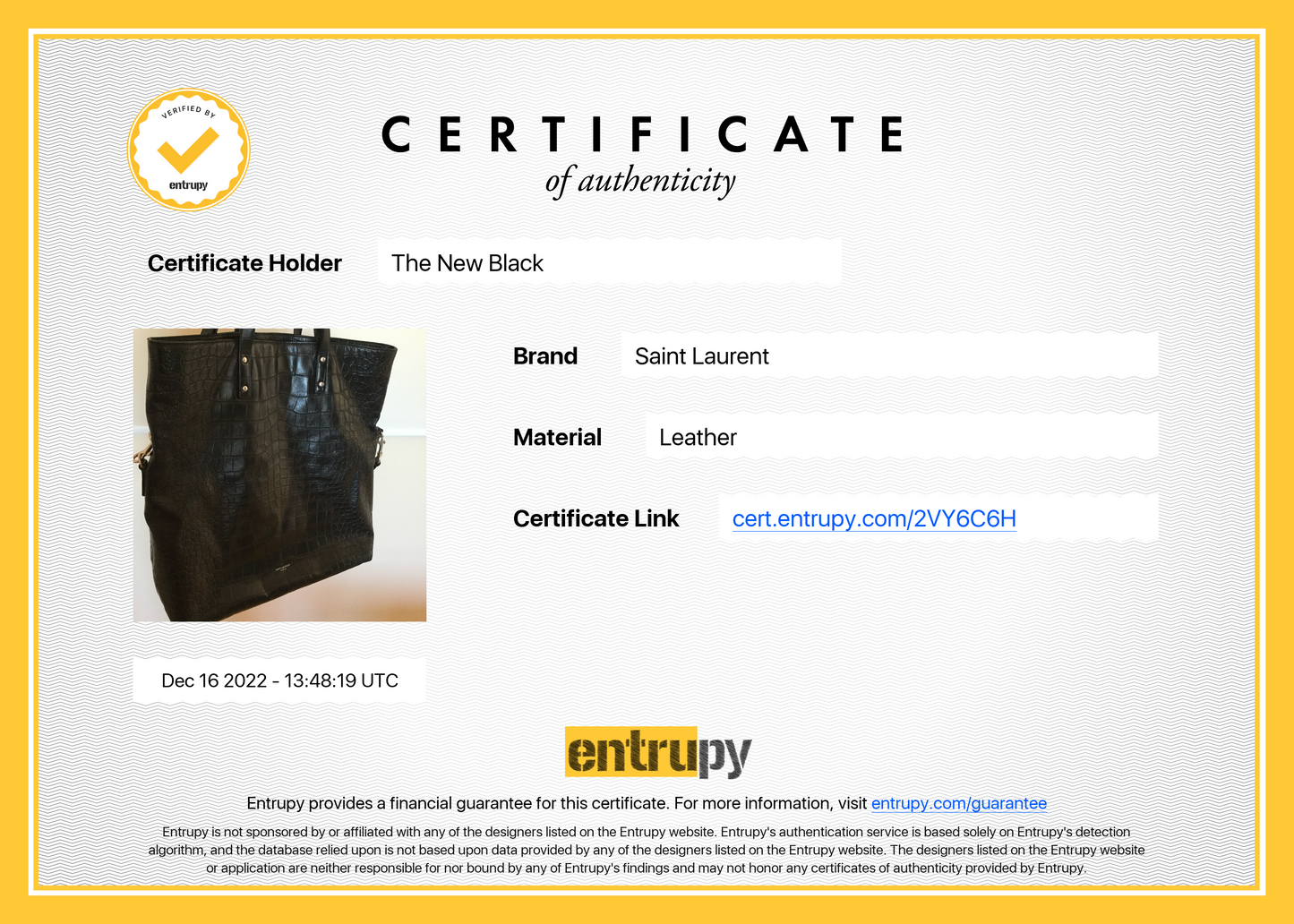 Cartera YSL crocodile bag