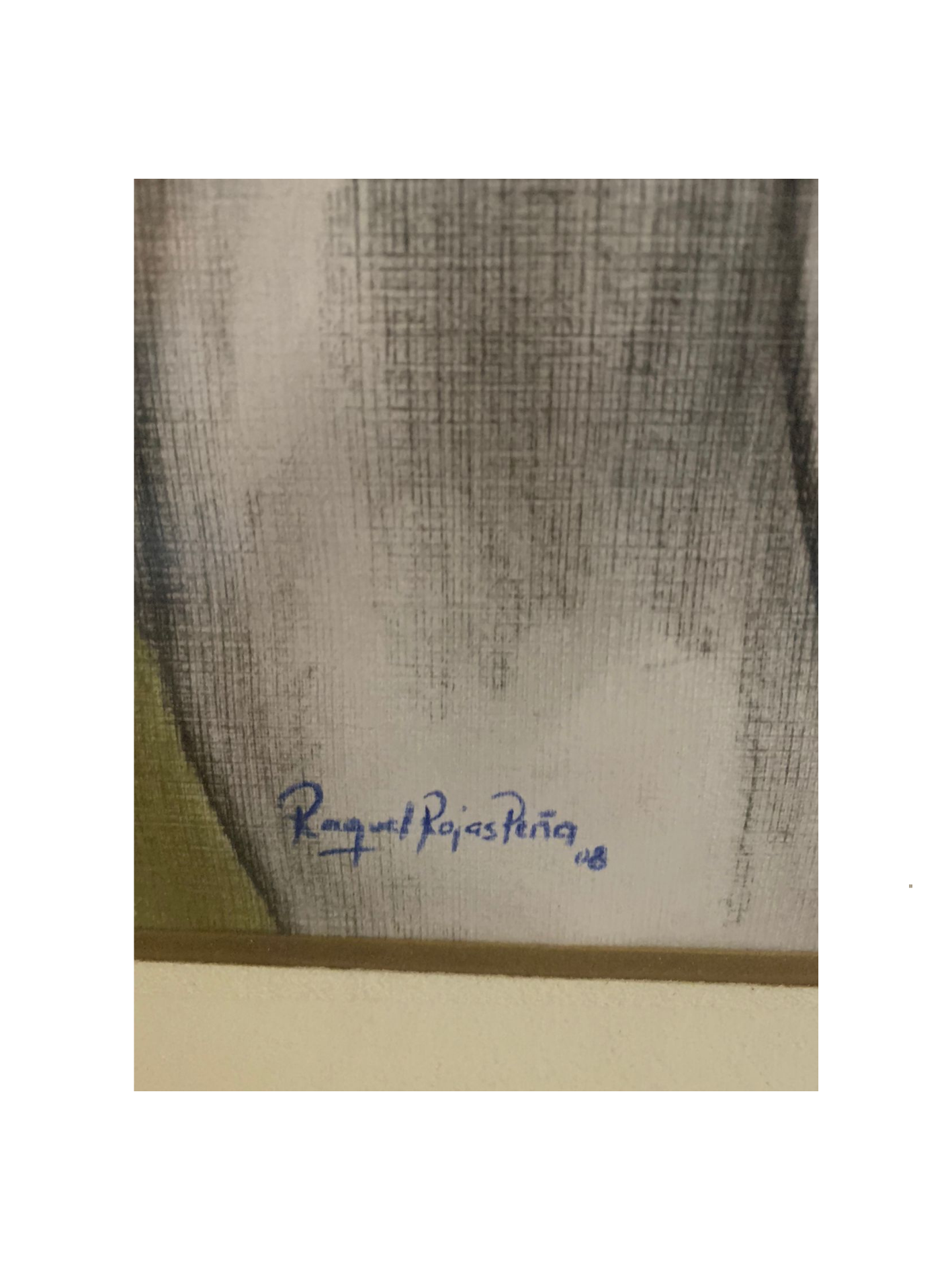 Cuadro de Raquel Rojas Peña 1.10 x 0.90 m.