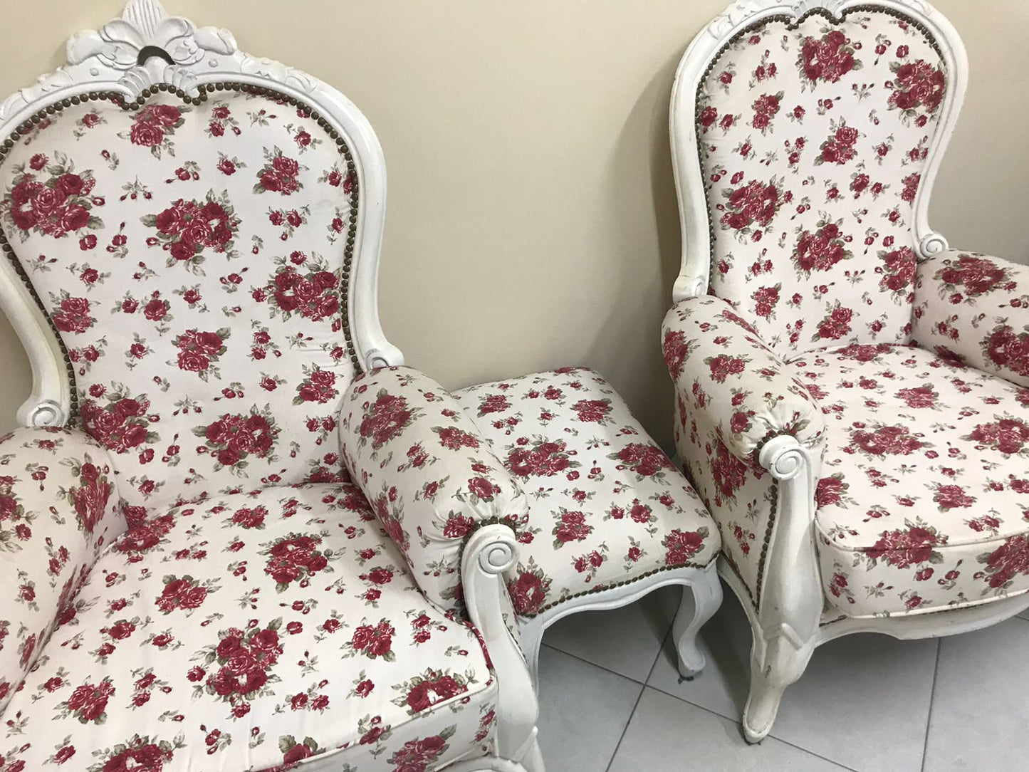 Juego de sofás/poltronas vintage