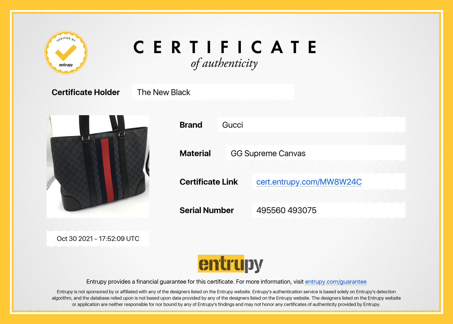 Cartera Gucci GG Supreme Monogram Tote