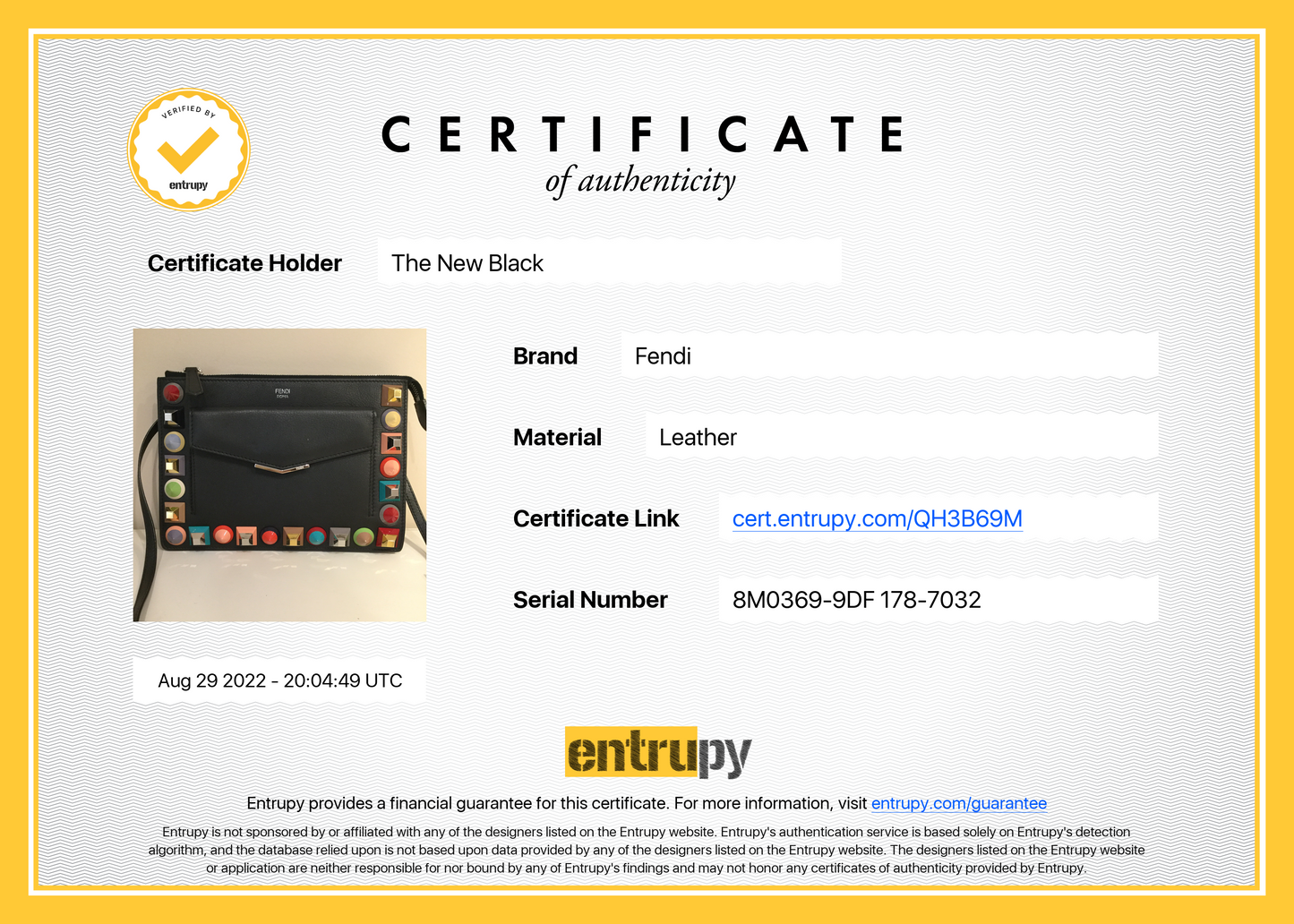 Bandolera Fendi Studded Front Pocket Bag