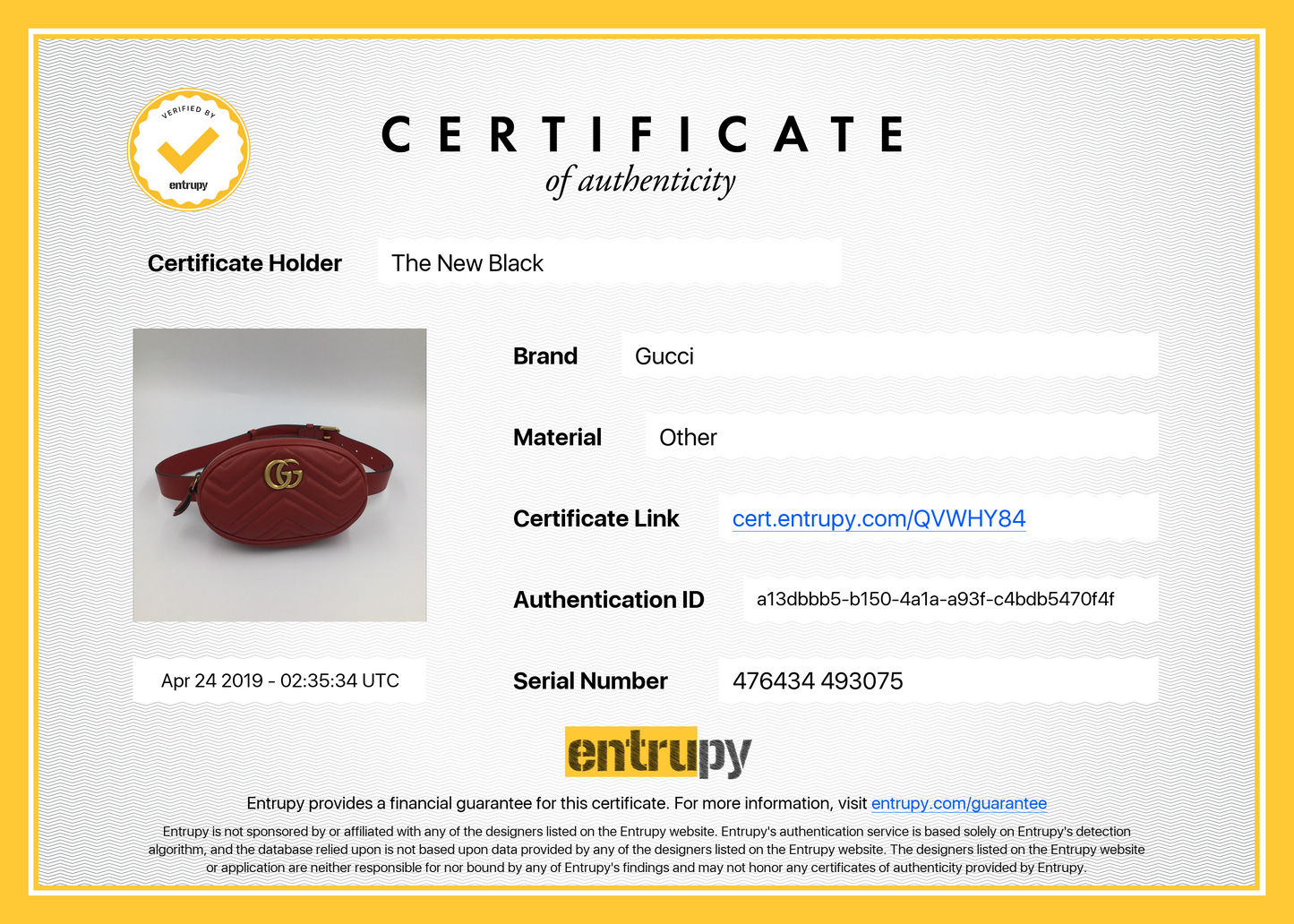 Riñonera Gucci Marmont Red Belt Bag