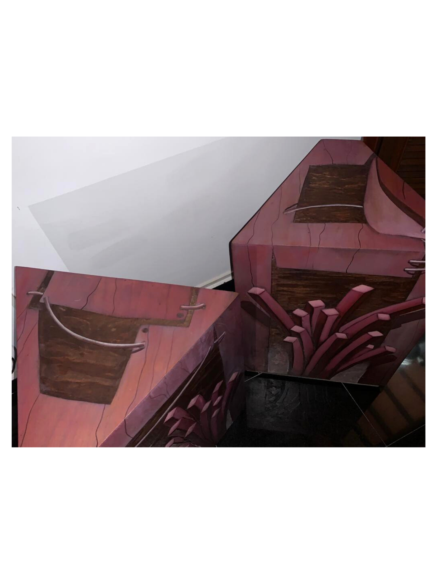 Cuadro 160 x 120 cm. y 2 Bases "Cerro Koi" de Colombino