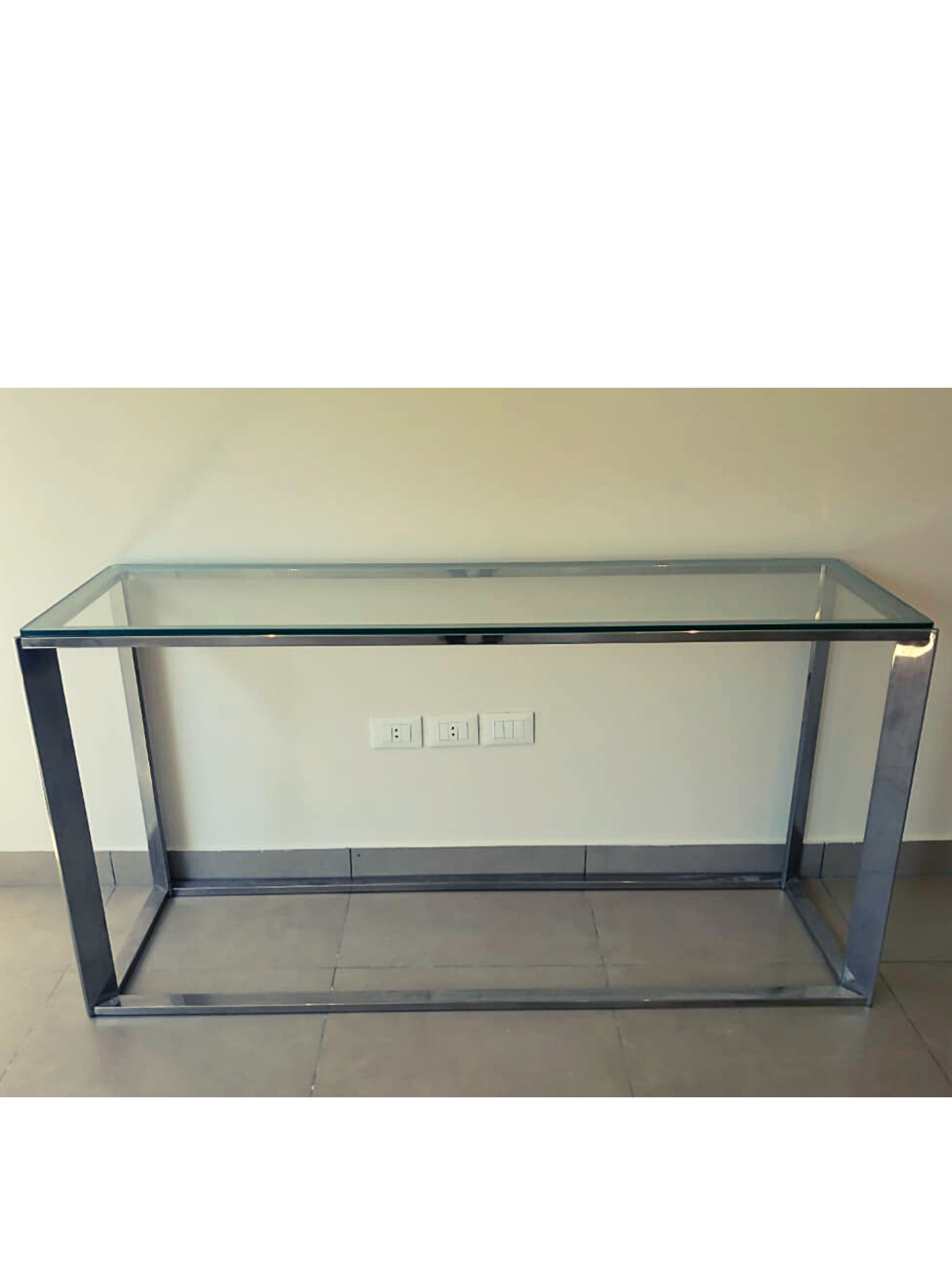 Consola de Vidrio e Inox