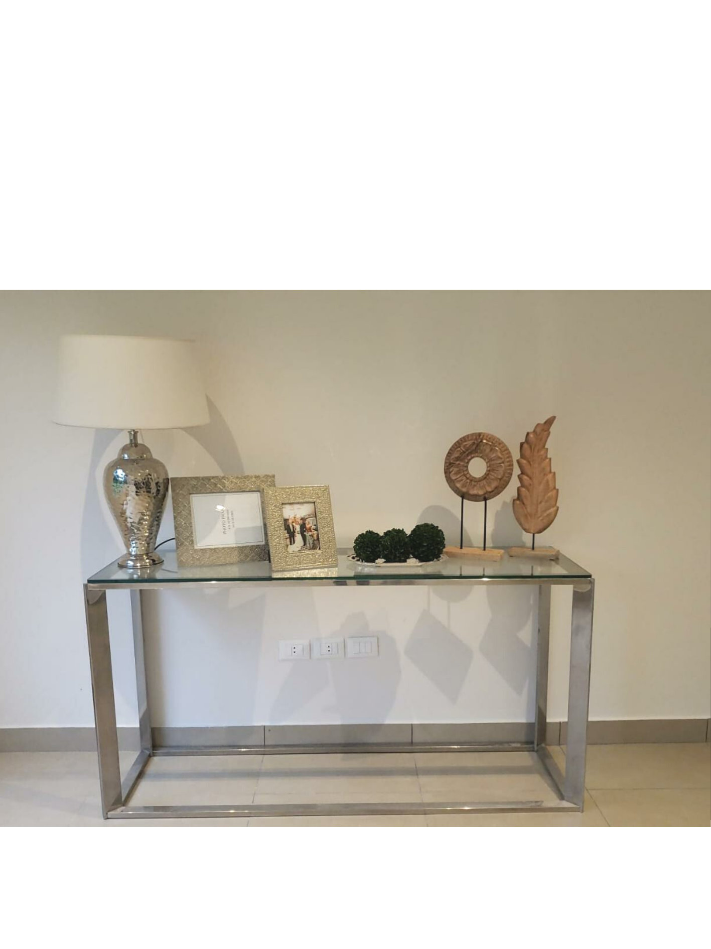 Consola de Vidrio e Inox