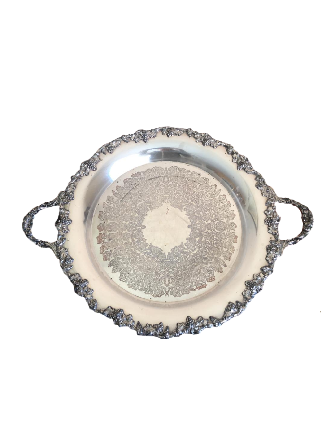 Bandeja Redonda de Plata 36 cm.