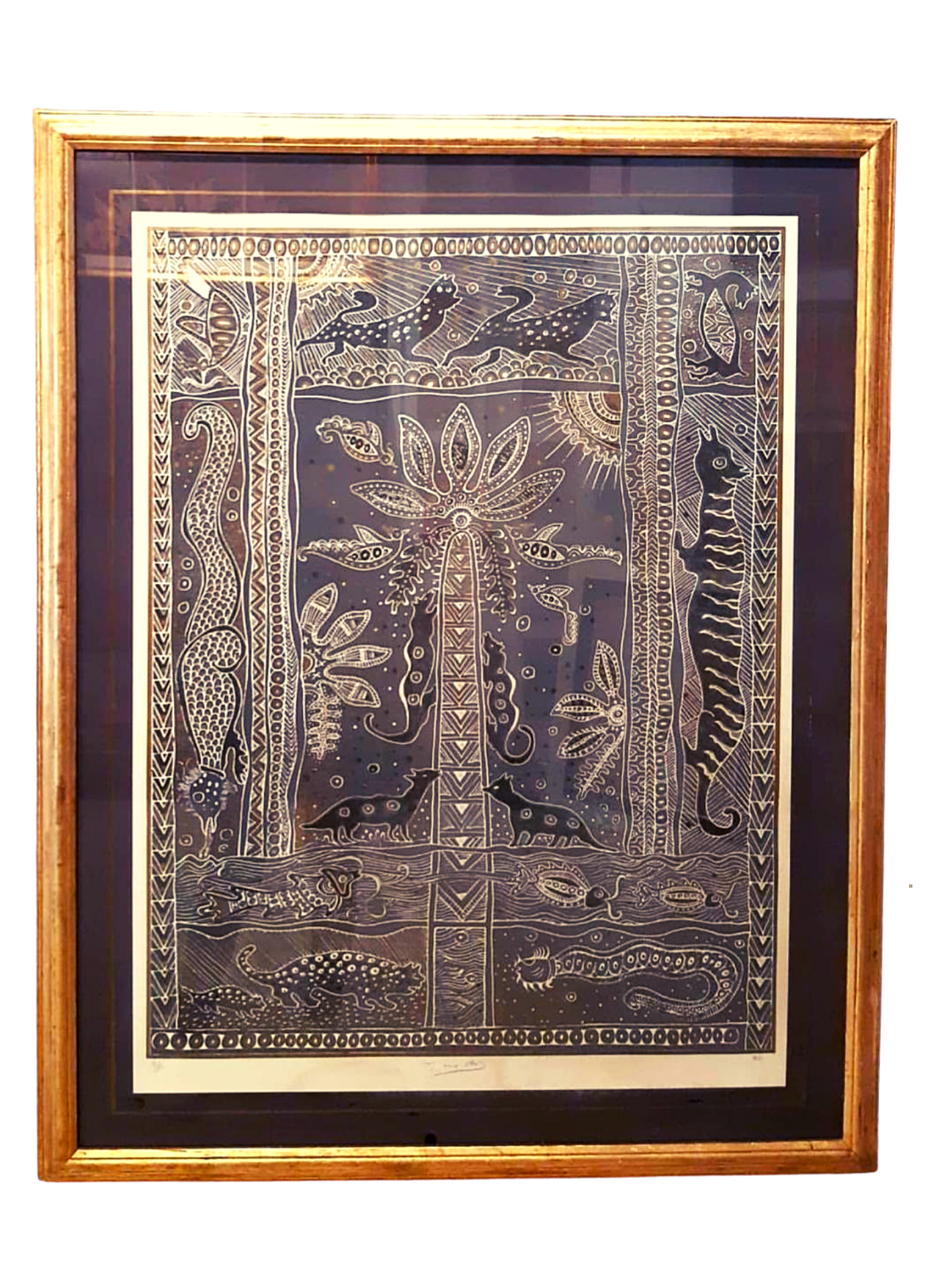 Serigrafia de Josefina Plá 83 x 105 cm.