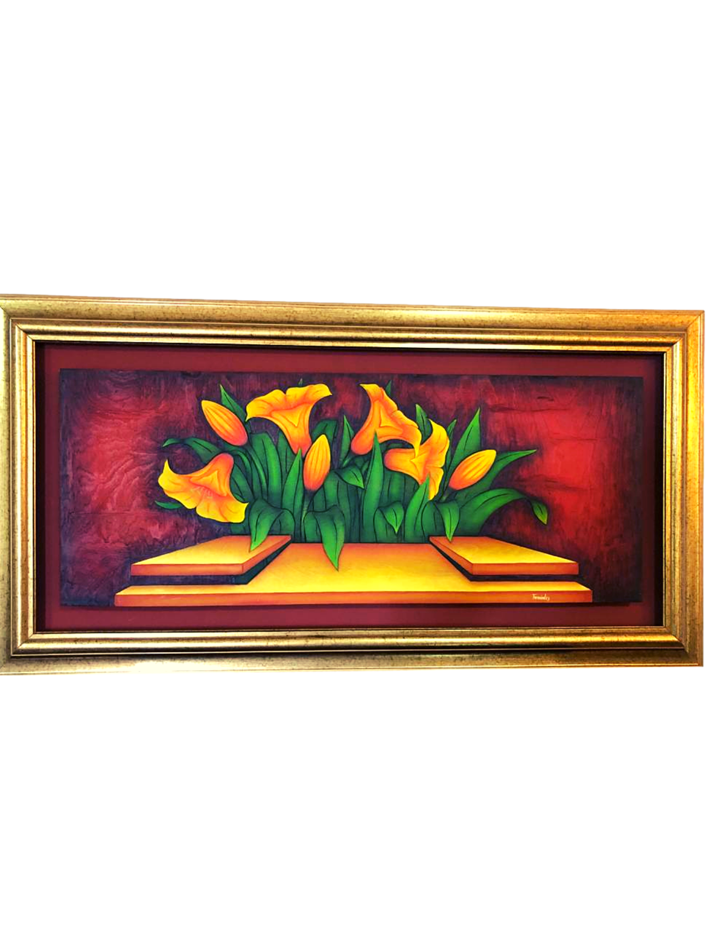 Xilopintura de Rodrigo Fernandez 1 m x 40 cm