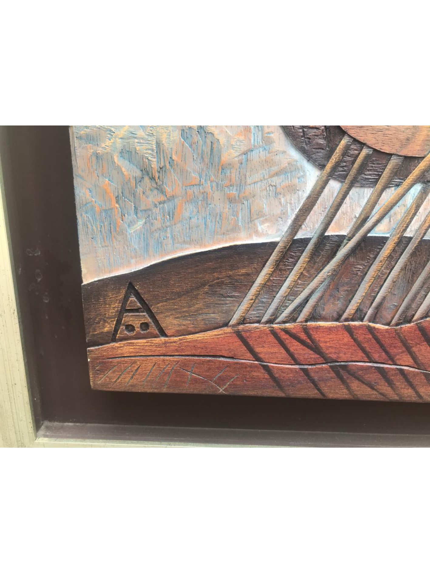 Cuadro Xilopintura de Carlos Colombino 70 x 50 cm