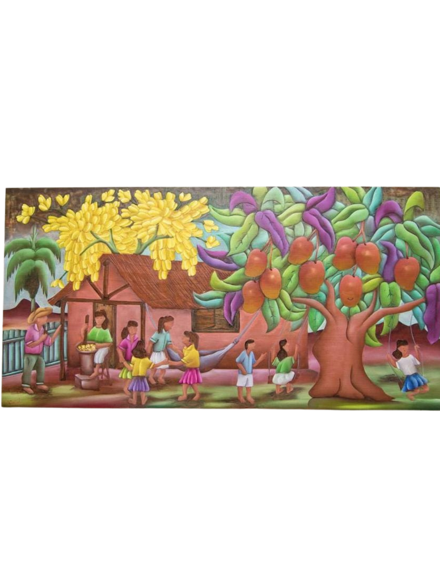 Cuadro "El Rancho" de Andrés Cañete 120 x 60 cm