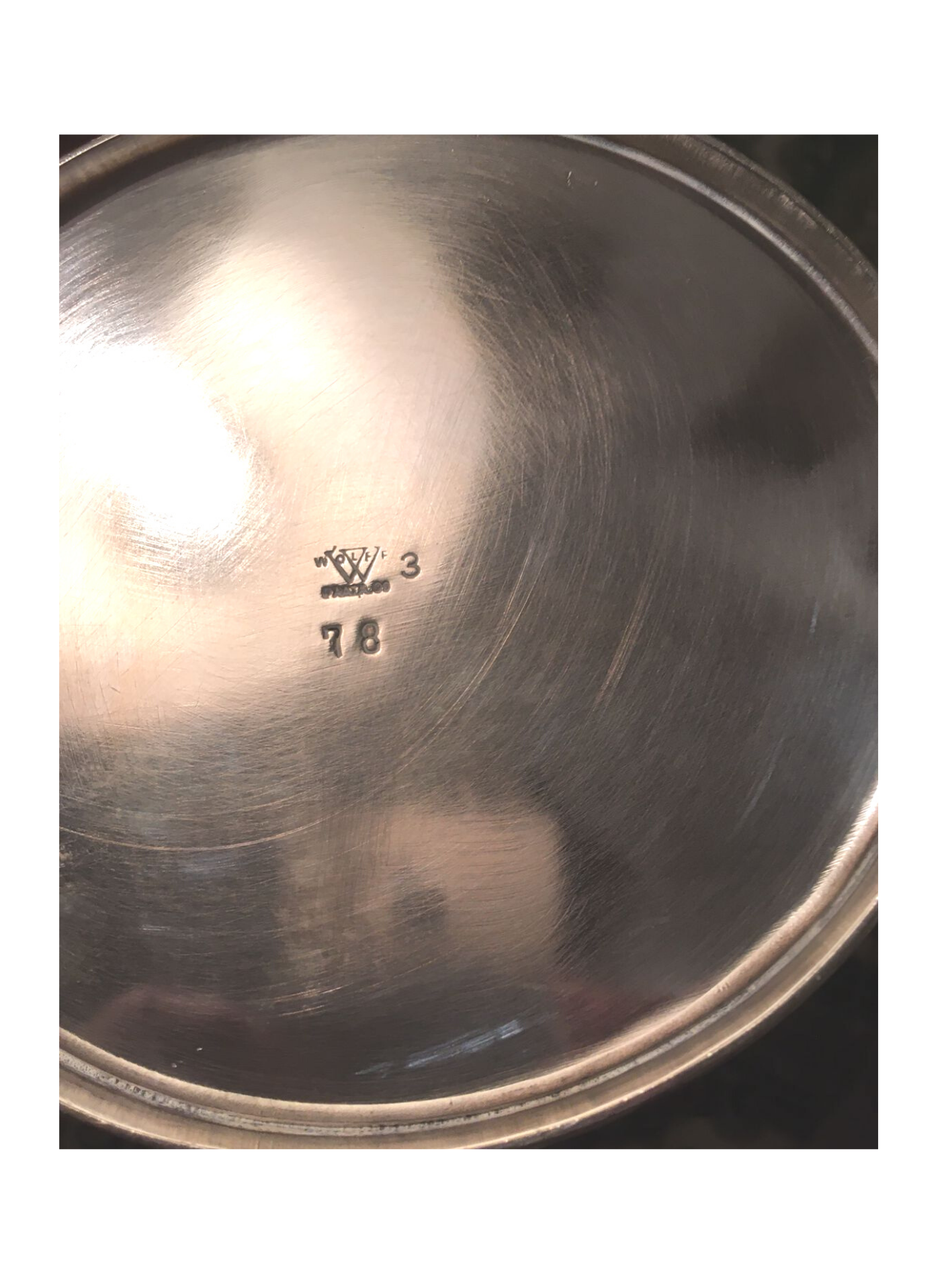 Juego de te antiguo de plata Wolf